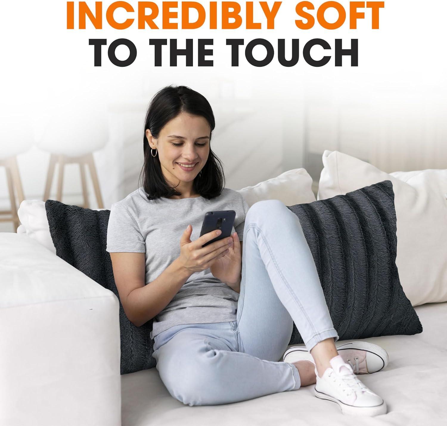 Faux Fur Throw Pillow
