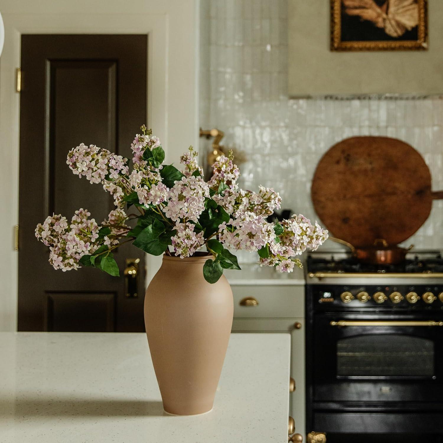 Afloral Terracotta Medium Ceramic Vase - 14"