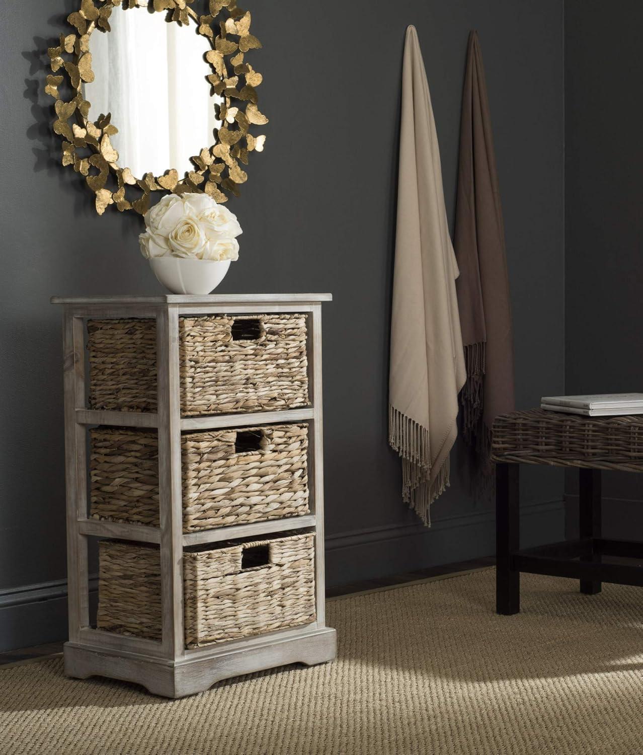 Halle Storage Side Table - AMH5738 - Cherry - Safavieh Couture