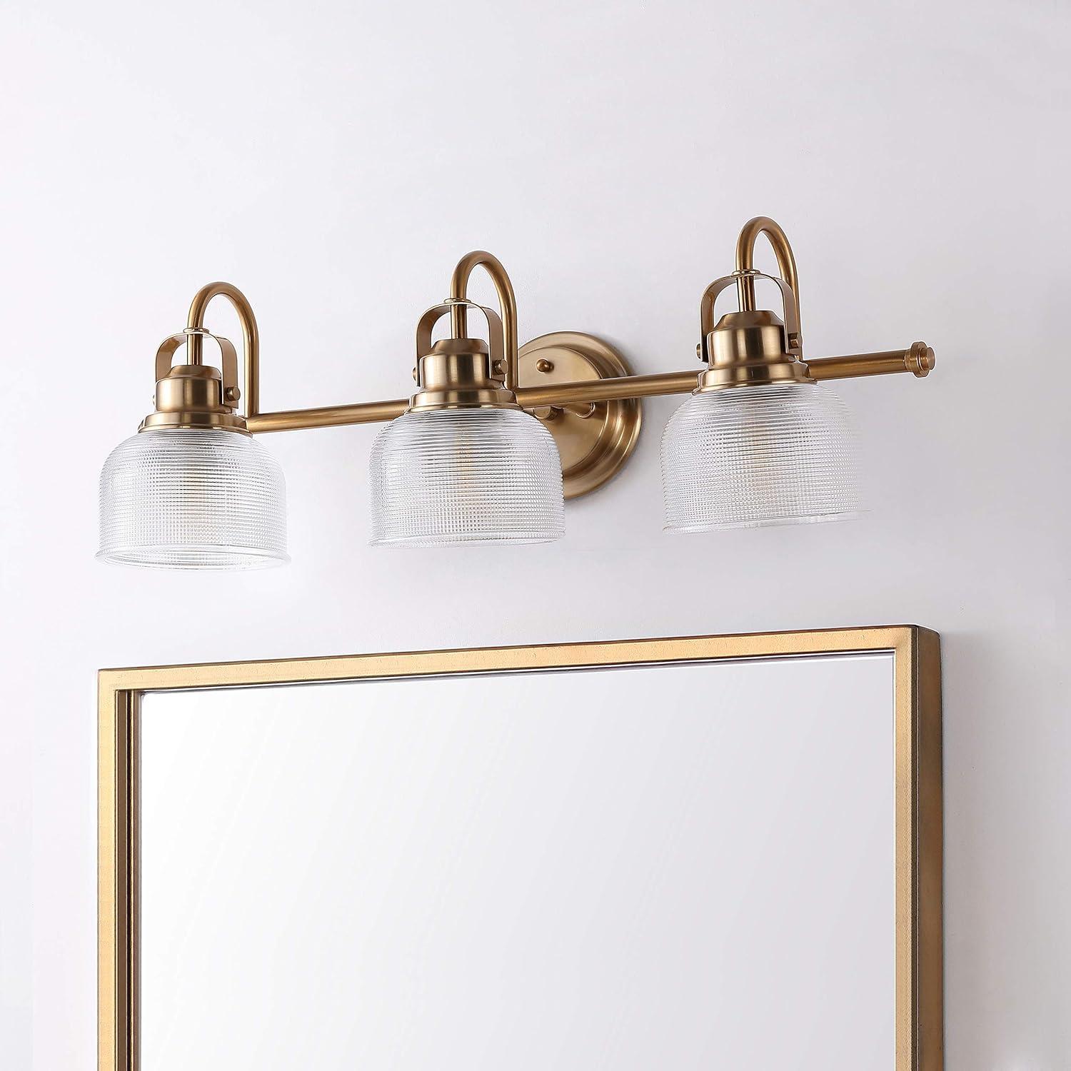 Virginia 25.25" Polished Gold Brass LED Vanity Light