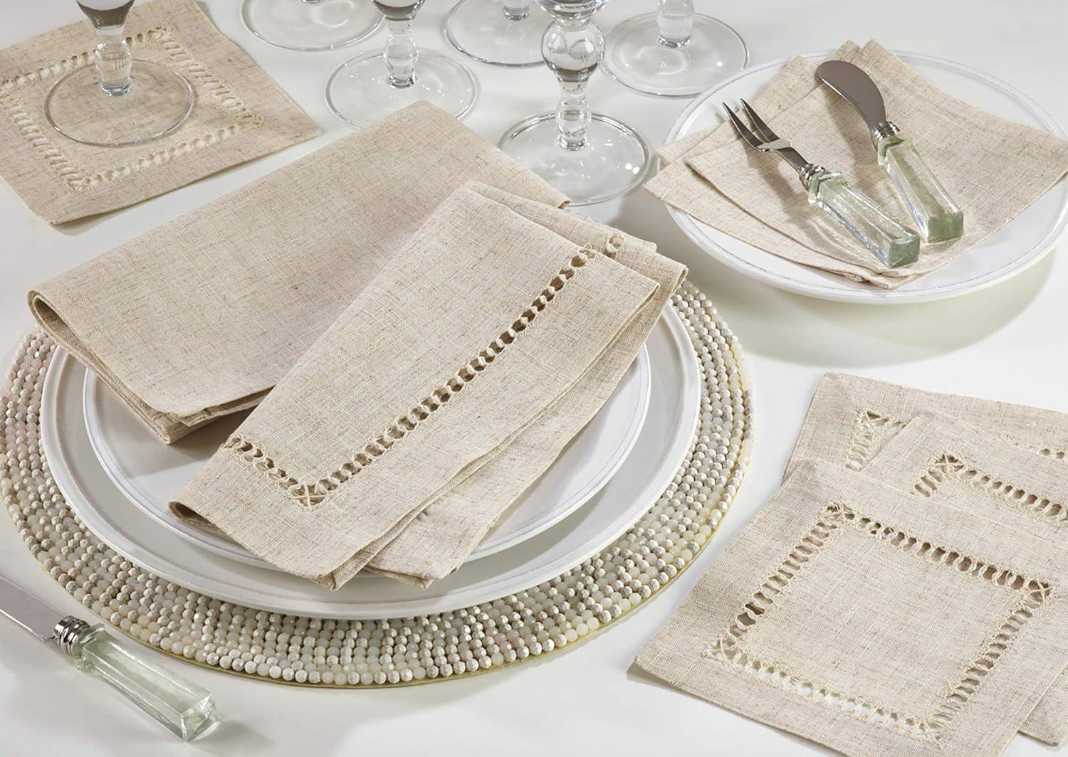 Saro Lifestyle Napkins With Plain Design, 20" x 20", (Set of 12)