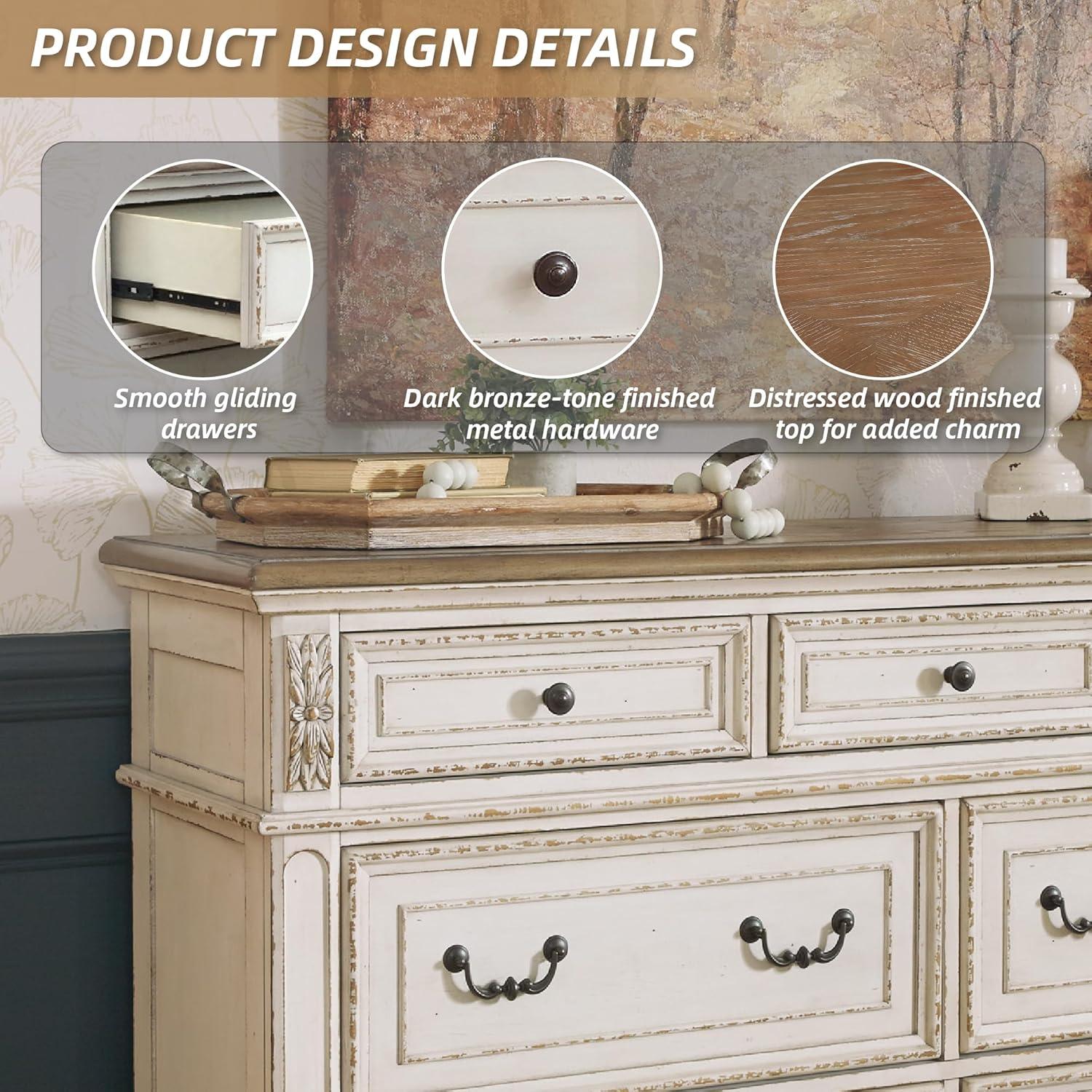 Eridani 7 Drawer Double Dresser