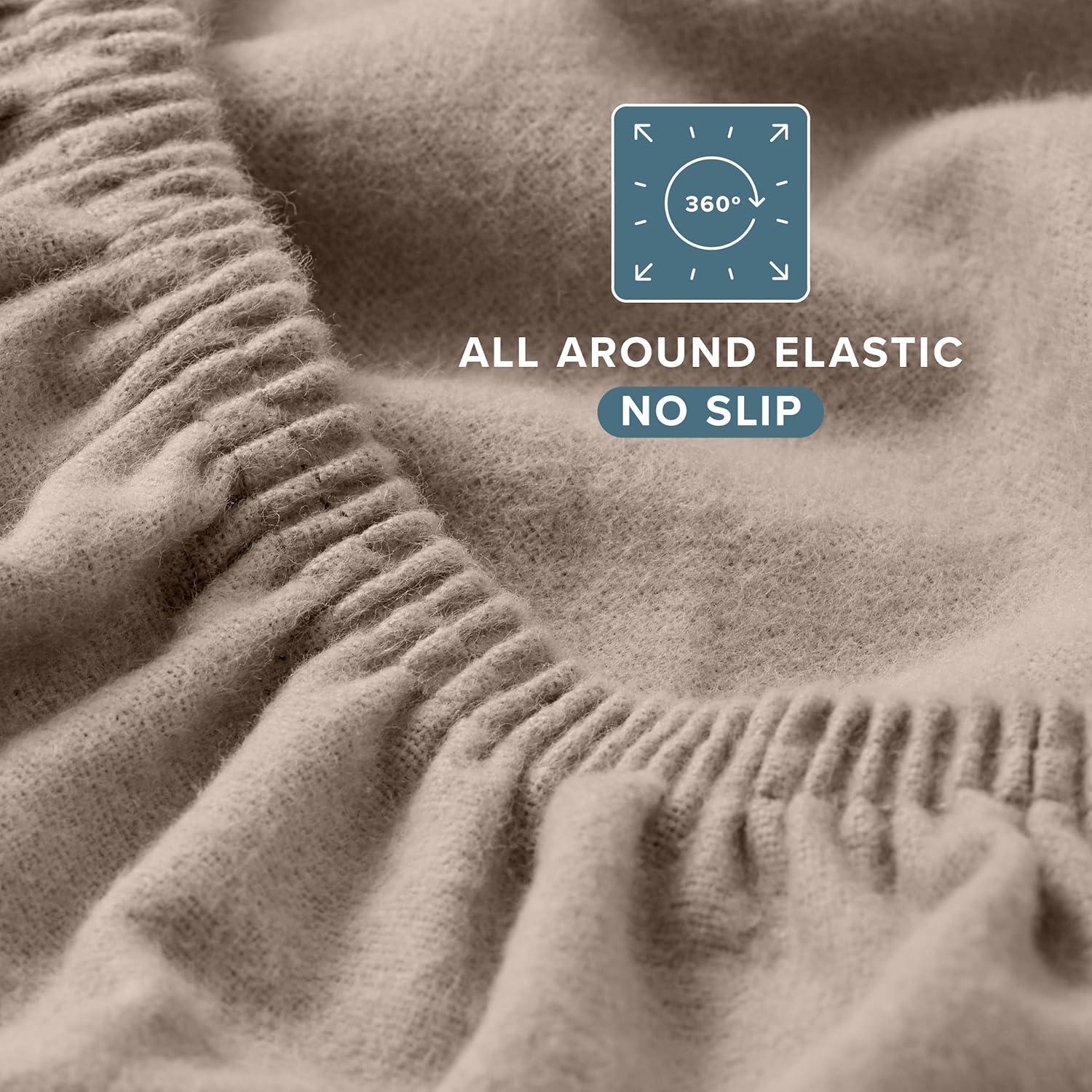 Bare Home Flannel Fitted Sheet