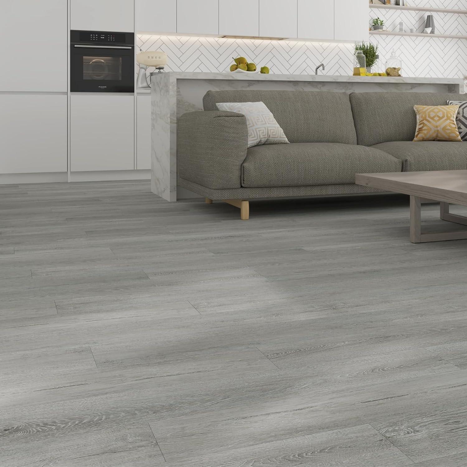 MaxCore Pro 20mil x 7.3" W x 48" L Click Lock Luxury Vinyl Plank Flooring
