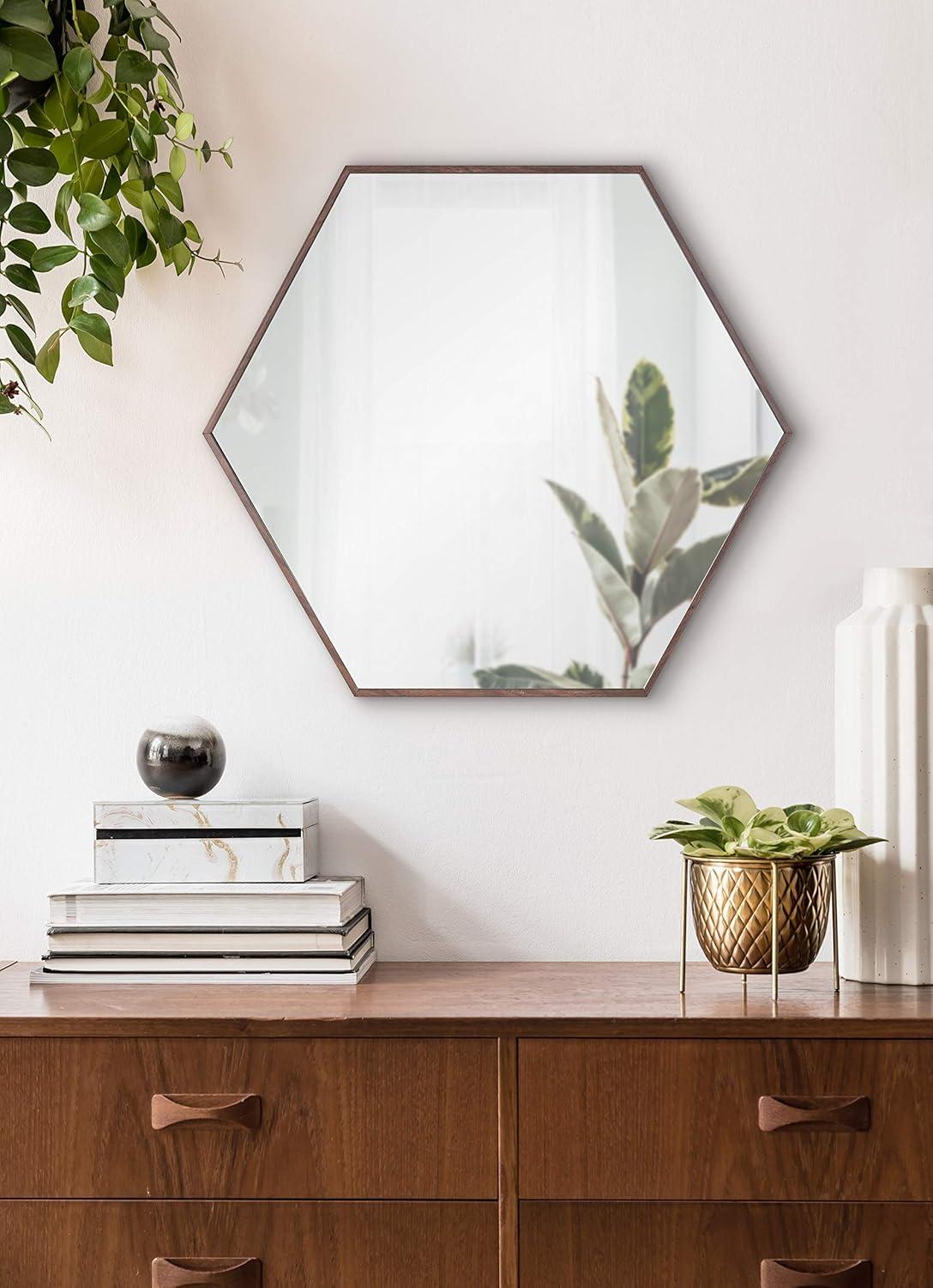 Rhodes Hexagon Wall Mirror - Kate & Laurel All Things Decor