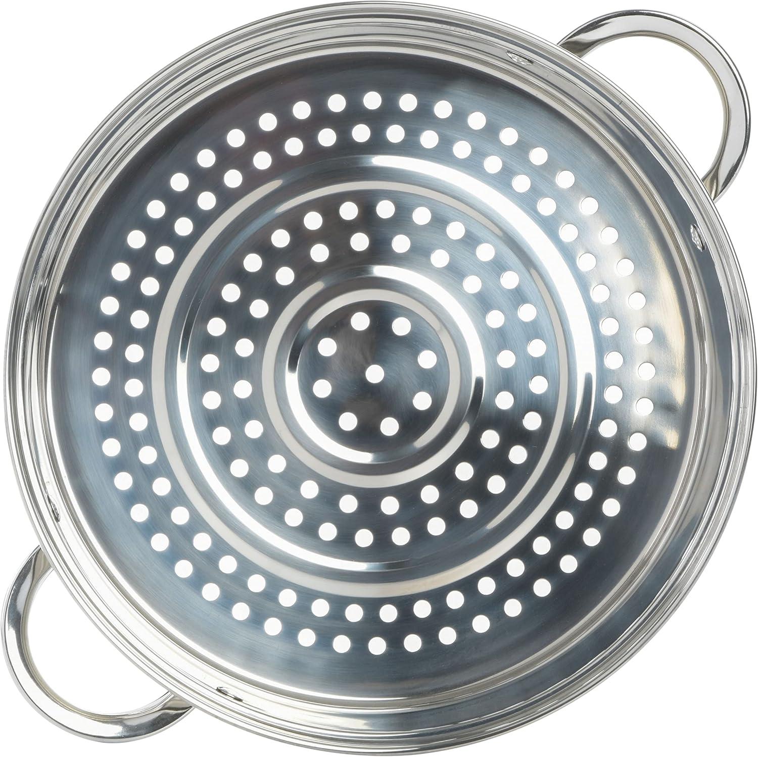 Oster 11-Inch Stainless Steel Pan with Steamer and Lid