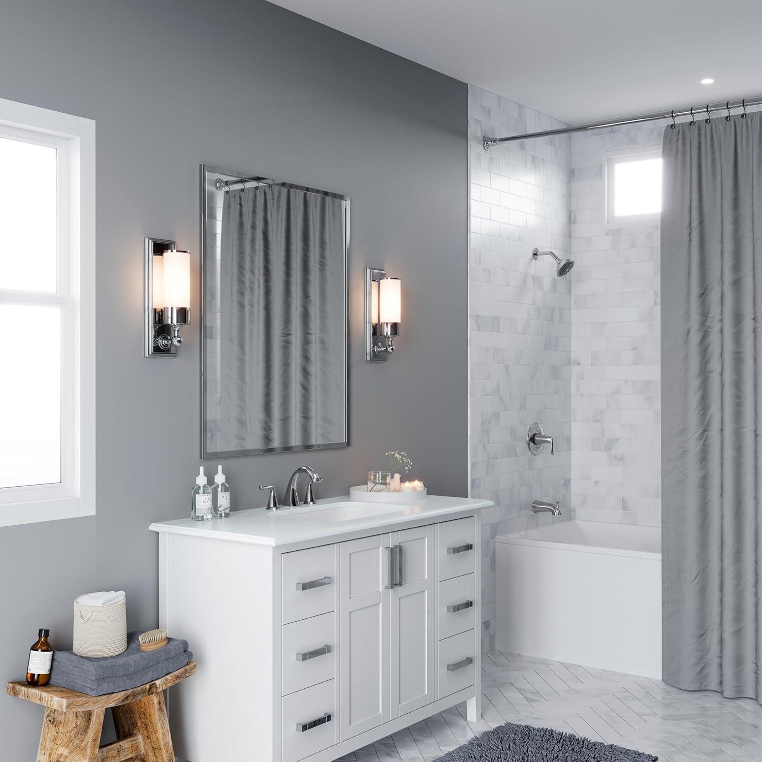 Pfister Willa Bathroom Sink Faucet, 8-Inch Widespread, 2-Handle, 3-Hole, NSF Certified, Polished Chrome Finish, LF049MALCC