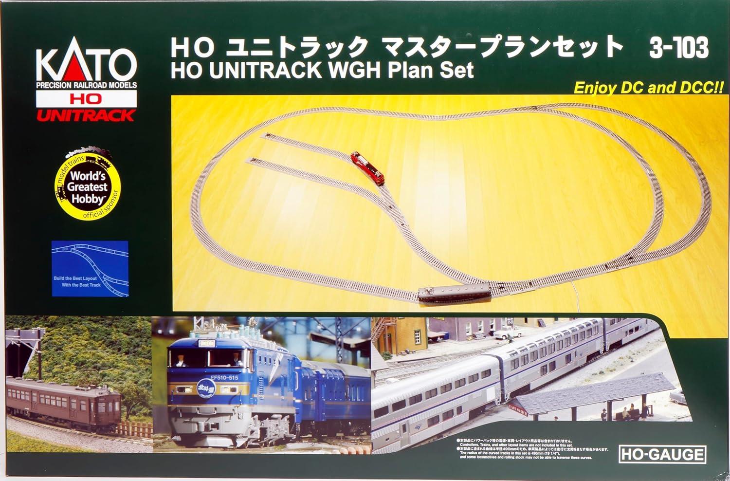 Kato HO Scale Unitrack World's Greatest Hobby Plan Set