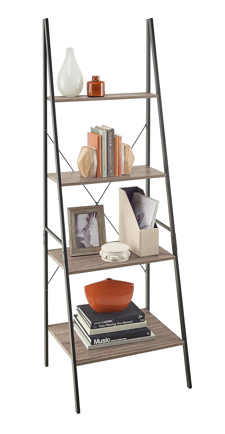 ClosetMaid Industrial 4-Tier Ladder Bookcase