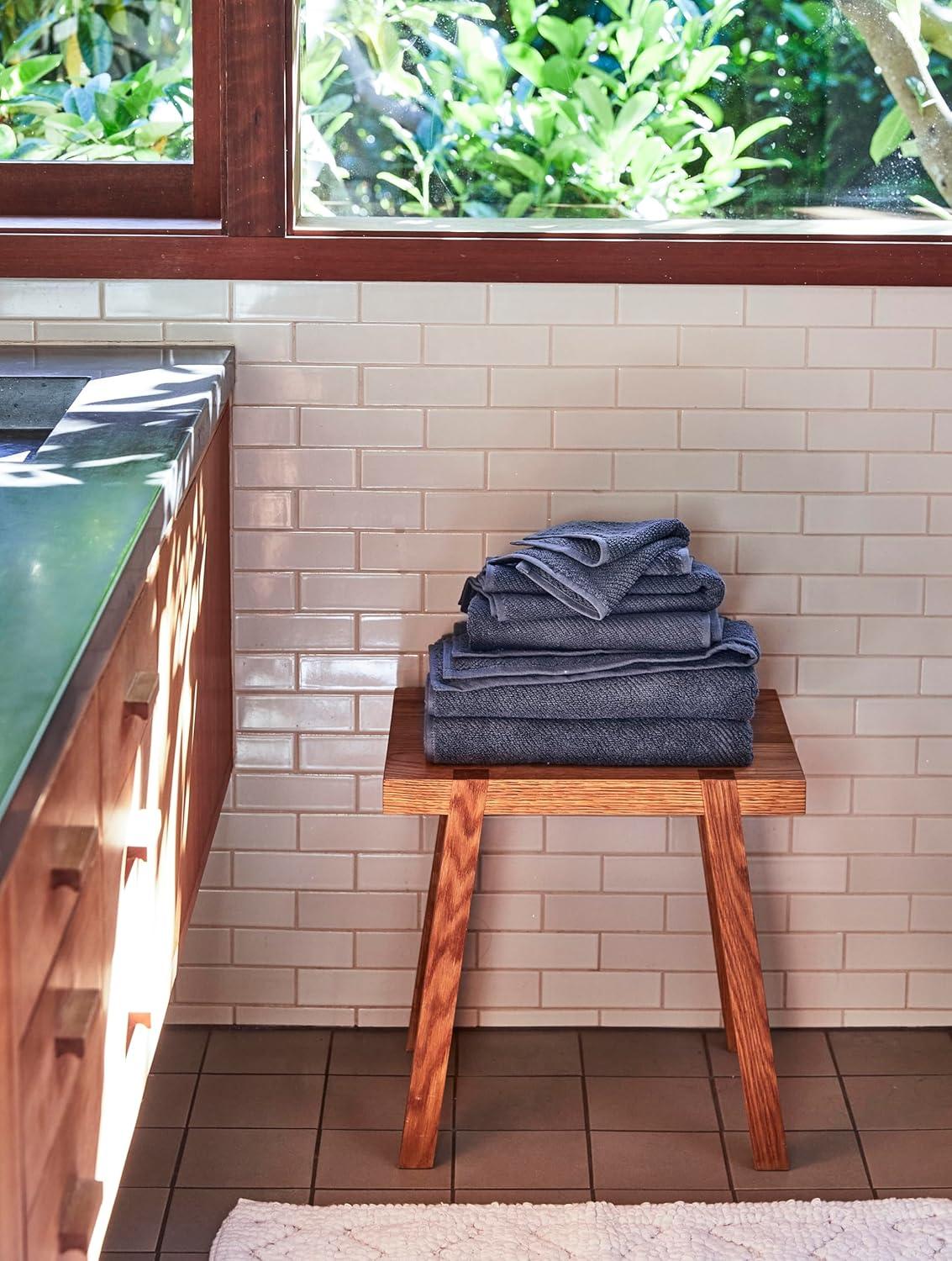 Gulf Blue Organic Cotton 6-Piece Towel Set