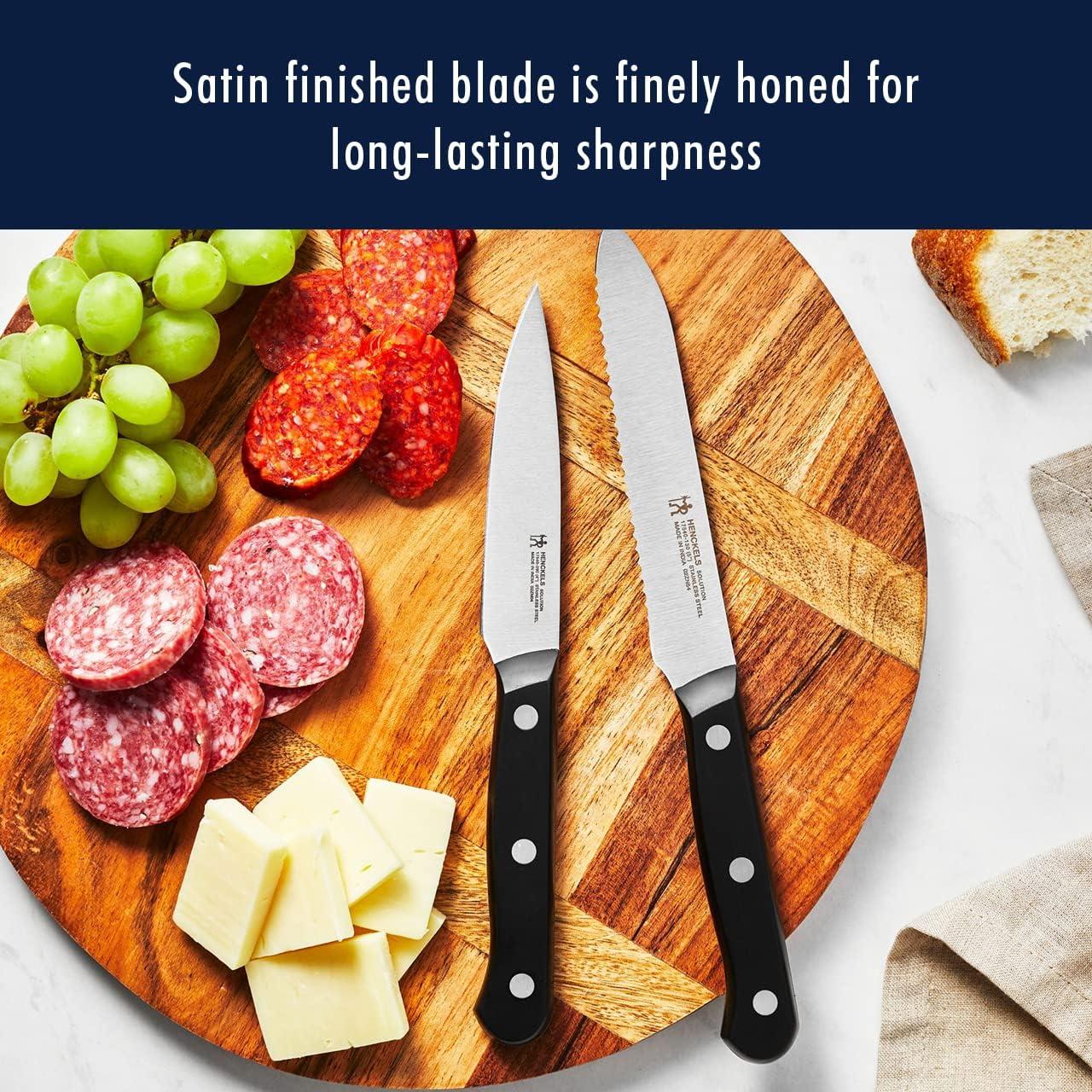 HENCKELS Solution Razor-Sharp 15-pc Knife Set, German Engineered Informed by 100+ Years of Mastery, Chefs Knife