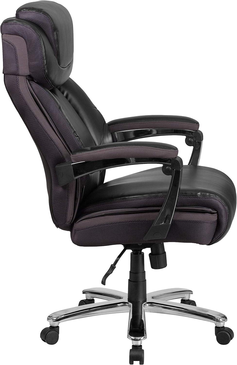 Esmeralda Big & Tall LeatherSoft Ergonomic Office Chair with Headrest and Armrests