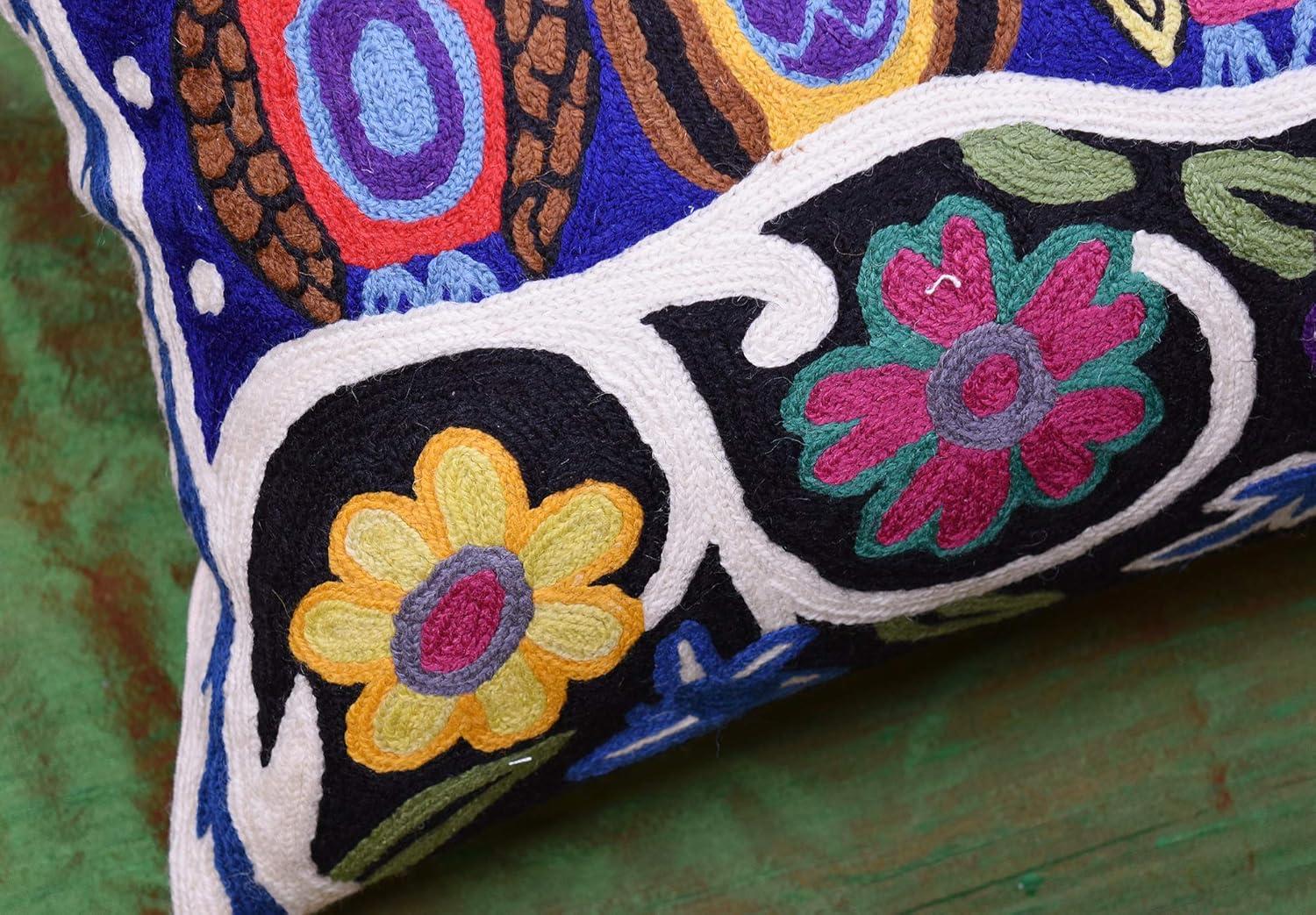 Lumbar Hundertwasser Throw Pillow Cover Biomorph Abstract Pillowcase Modern Couch Cushion Farmhouse Chair Pillowsham Outdoor Chair Cushions Handmade Wool Size 14x20