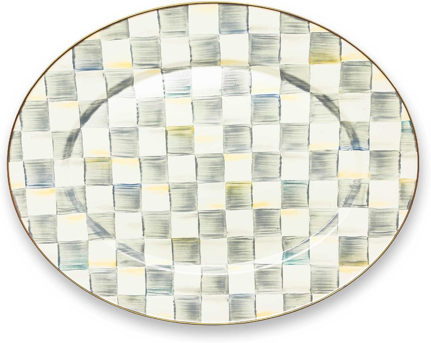 MacKenzie-Childs Sterling Check® Oval Platter
