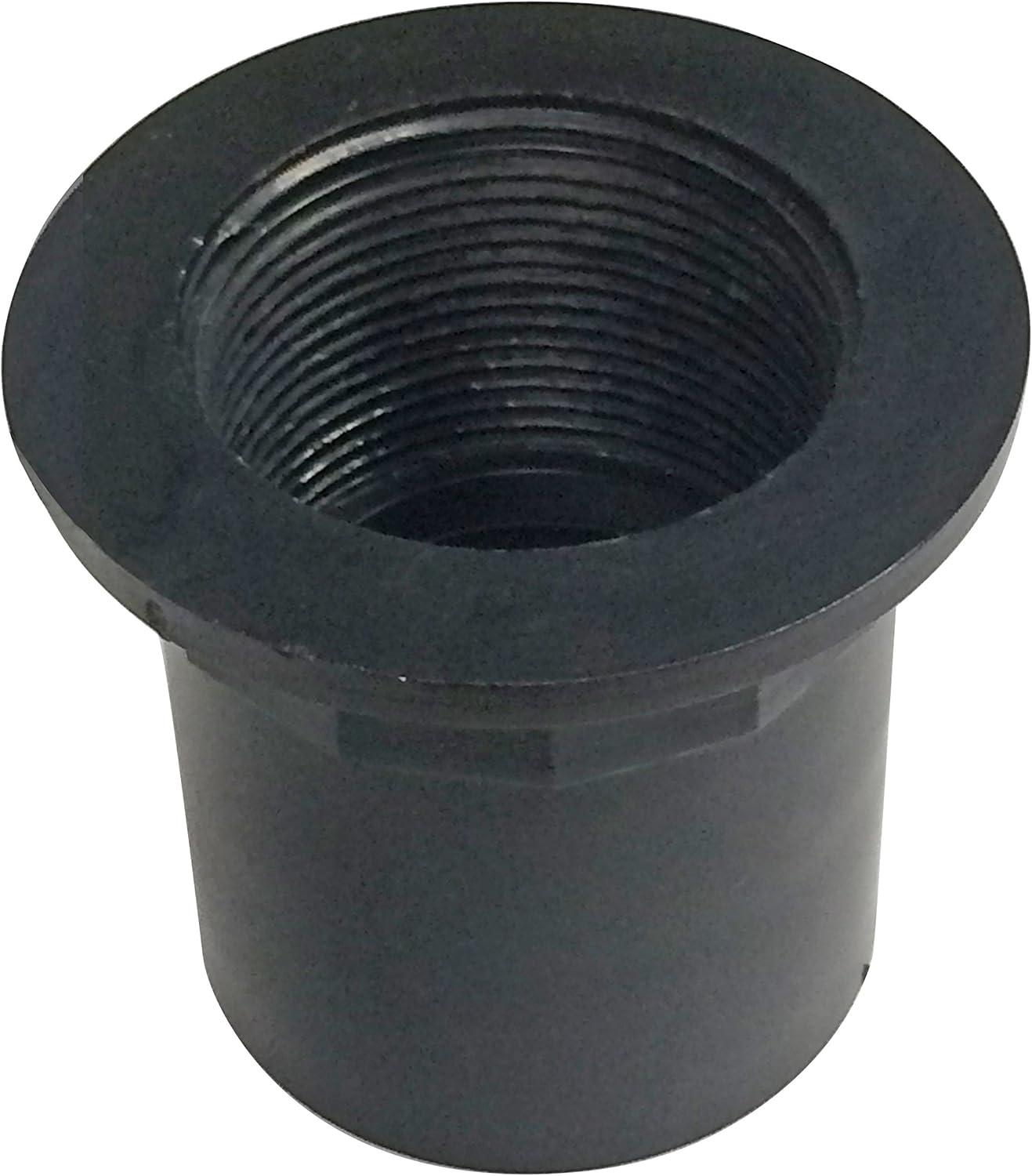 1-1/2 Inch Black ABS Threaded Plumbing Adapter