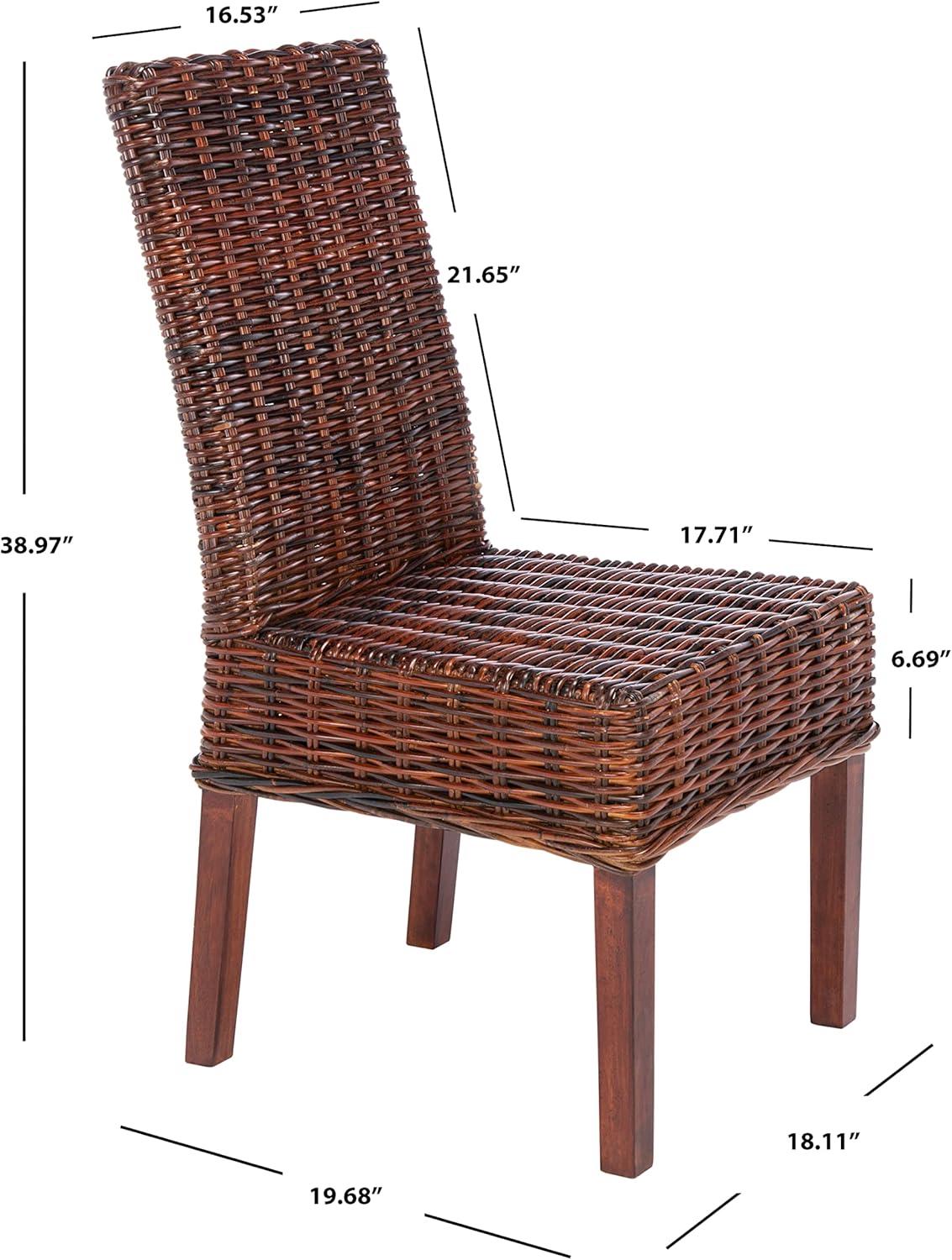 Sanibel 18"H Rattan Side Chair (Set of 2)  - Safavieh