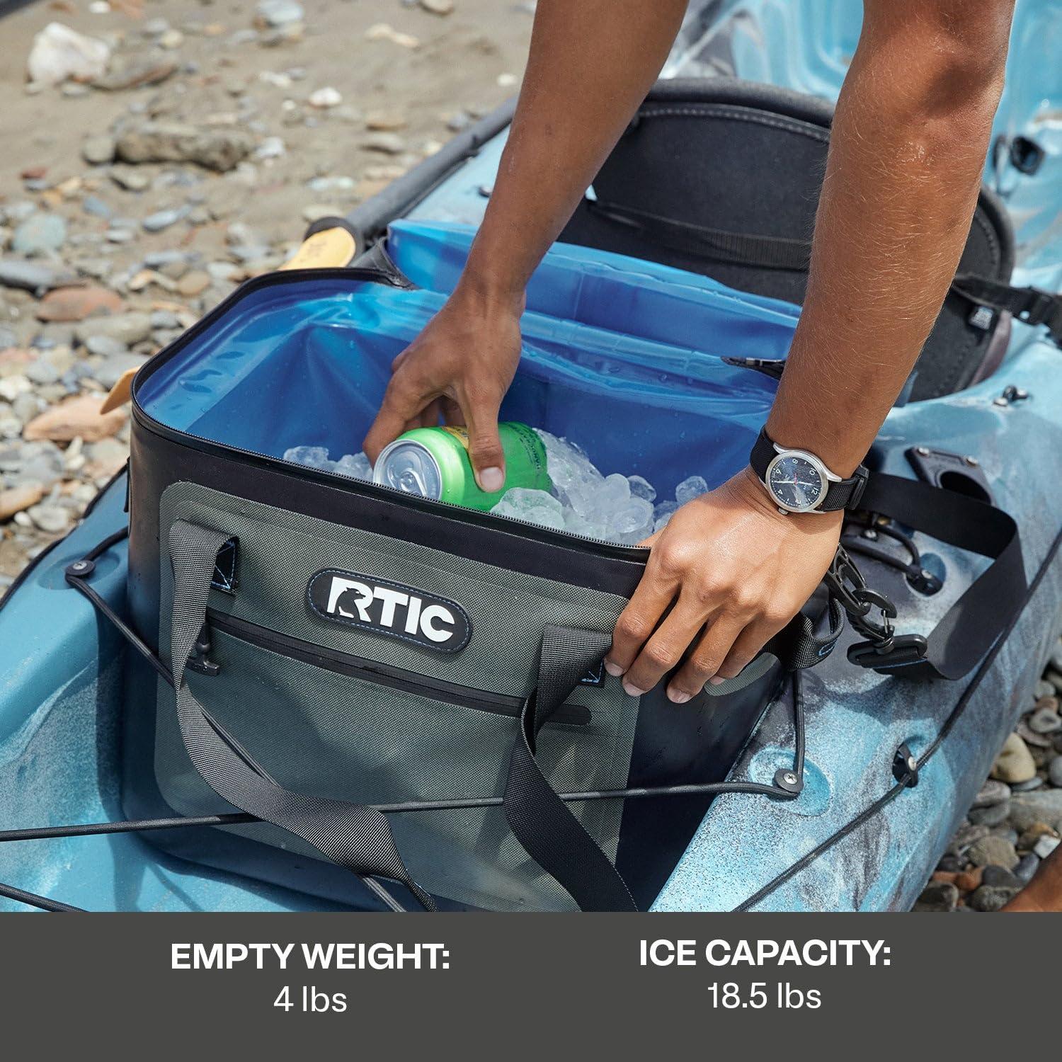 RTIC Outdoors 40 Cans Soft Sided Cooler - Black
