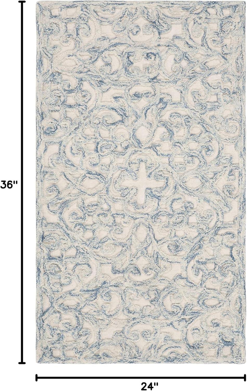 Trace TRC103 Hand Tufted Indoor Accent Rug - Brown/Ivory - 2'x3' - Safavieh