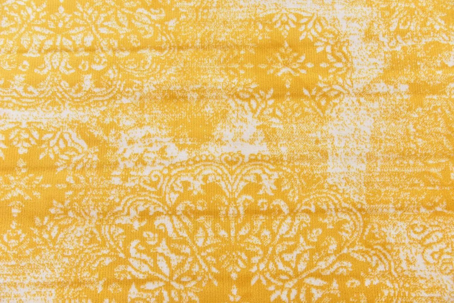 Unique Loom 6' 0 x 6' 0 Sofia Grand Yellow Area Rug