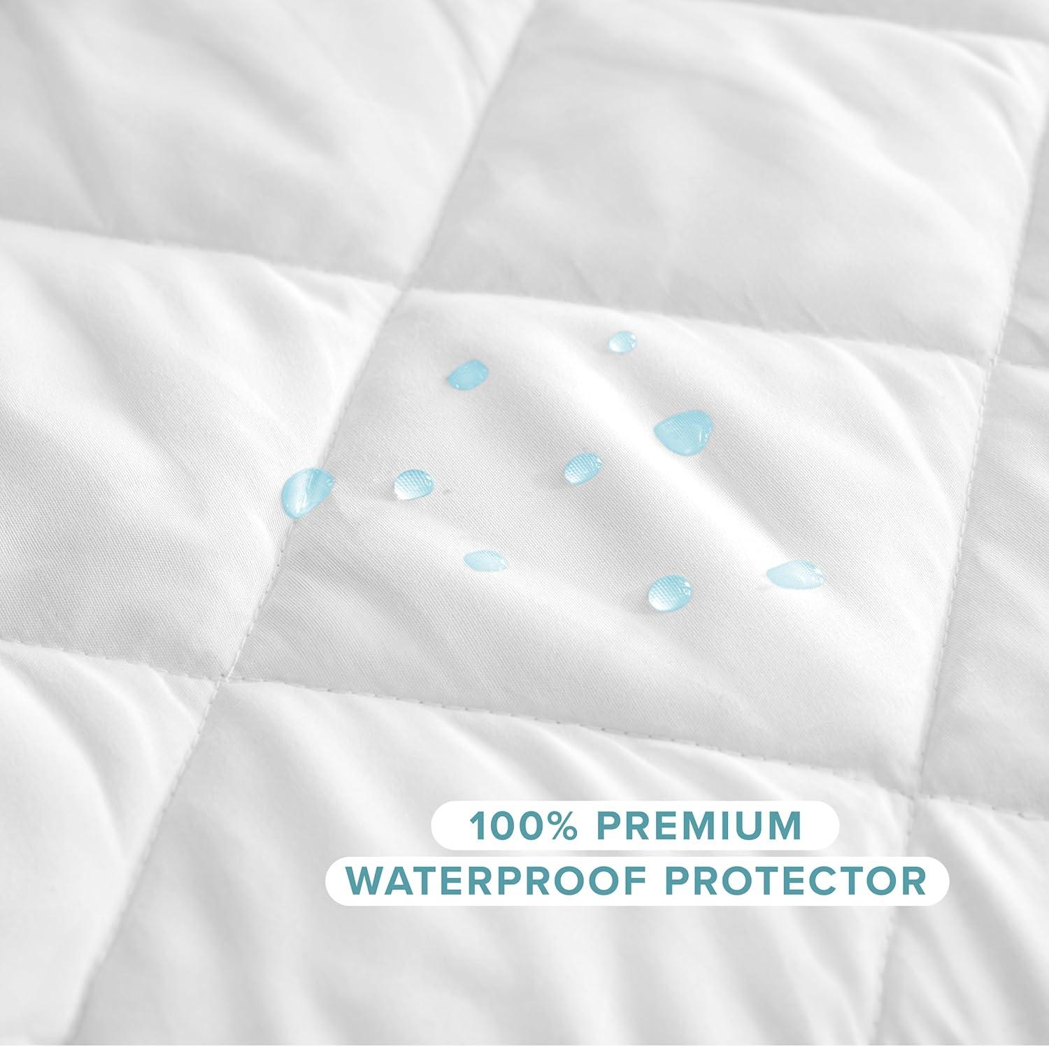Bare Home Waterproof Quilted Mattress Pad