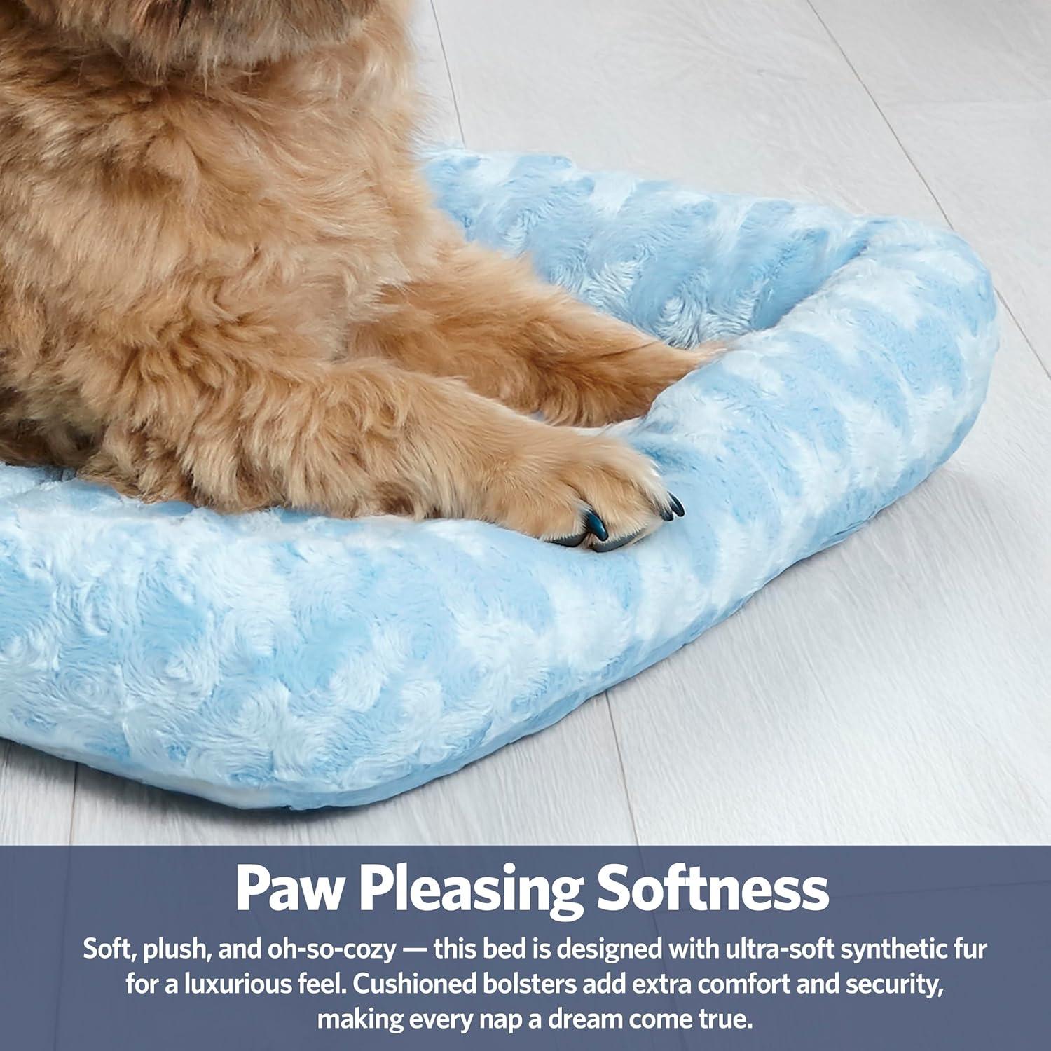 QuietTime Pet Bed & Dog Crate Mat, Powder Blue, 24"