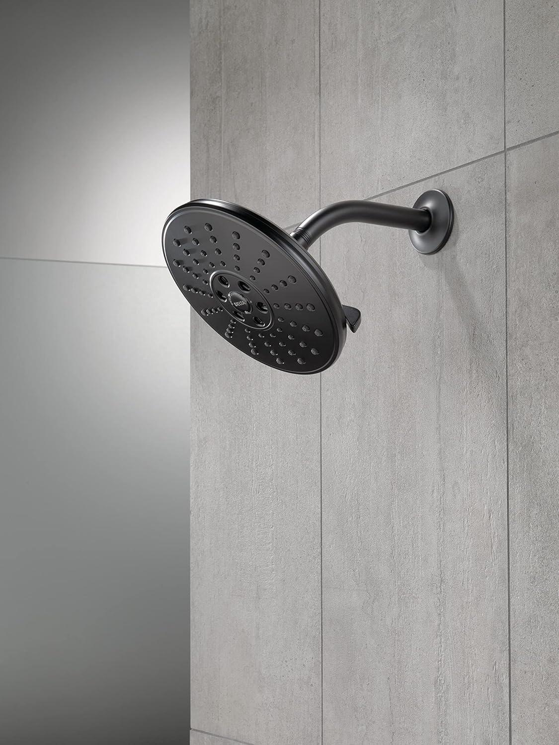 Universal Showering Components Shower Head in Matte Black