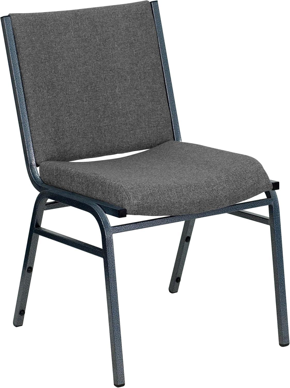 Flash Furniture HERCULES Series Heavy Duty Gray Fabric Stack Chair