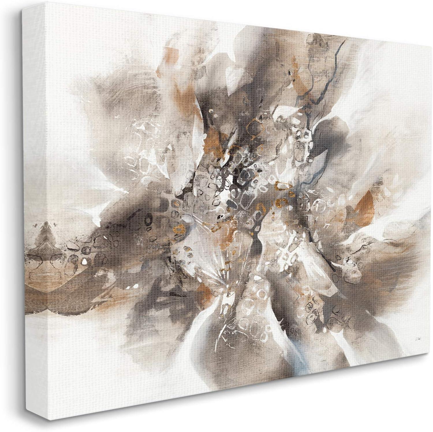 Stupell Industries Chaotic Abstract Brush Strokes Square Shape Patterns,16 x 20,Designed by K. Nari