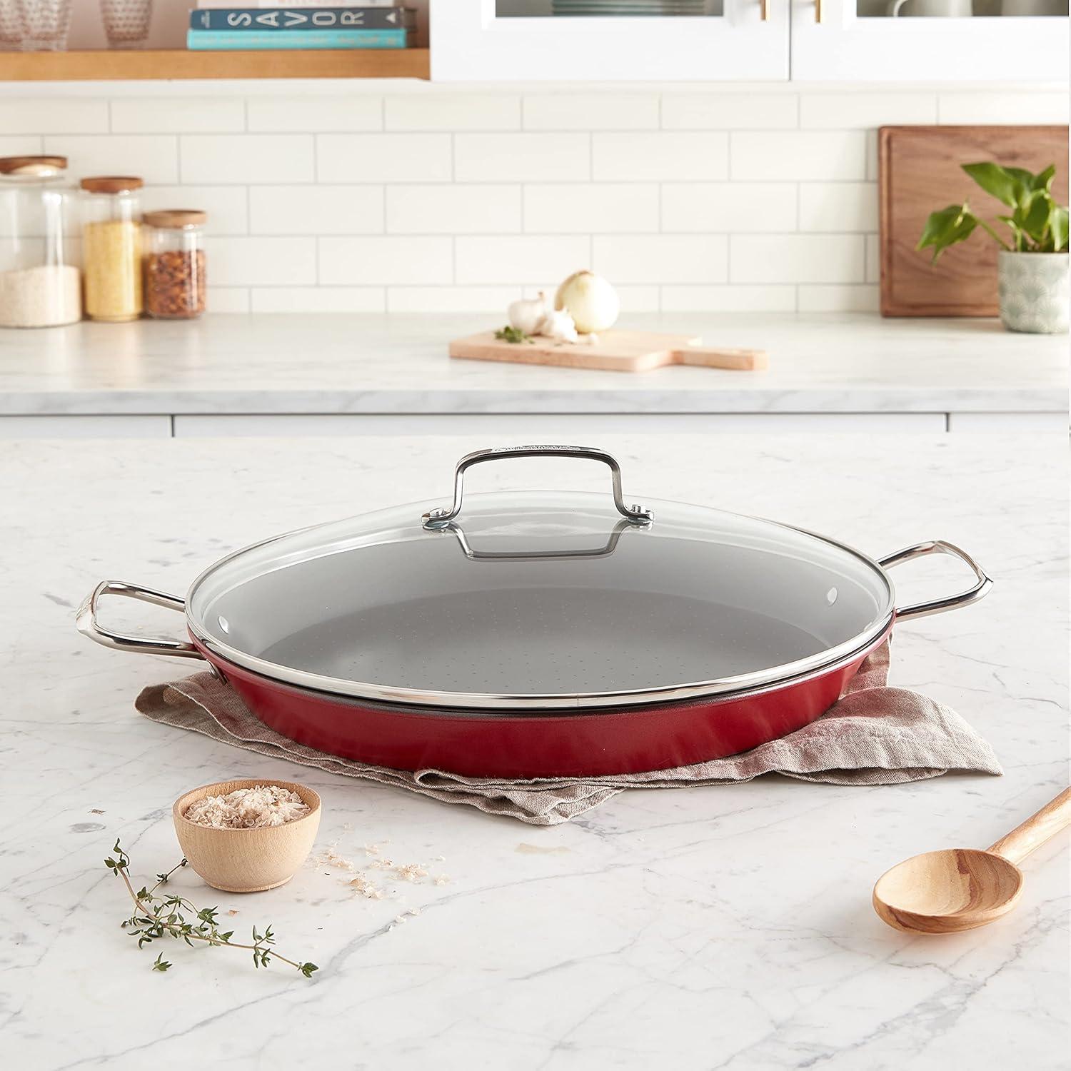 Cuisinart Cuisinart Non-Stick Stainless Steel Paella Pan with Lid