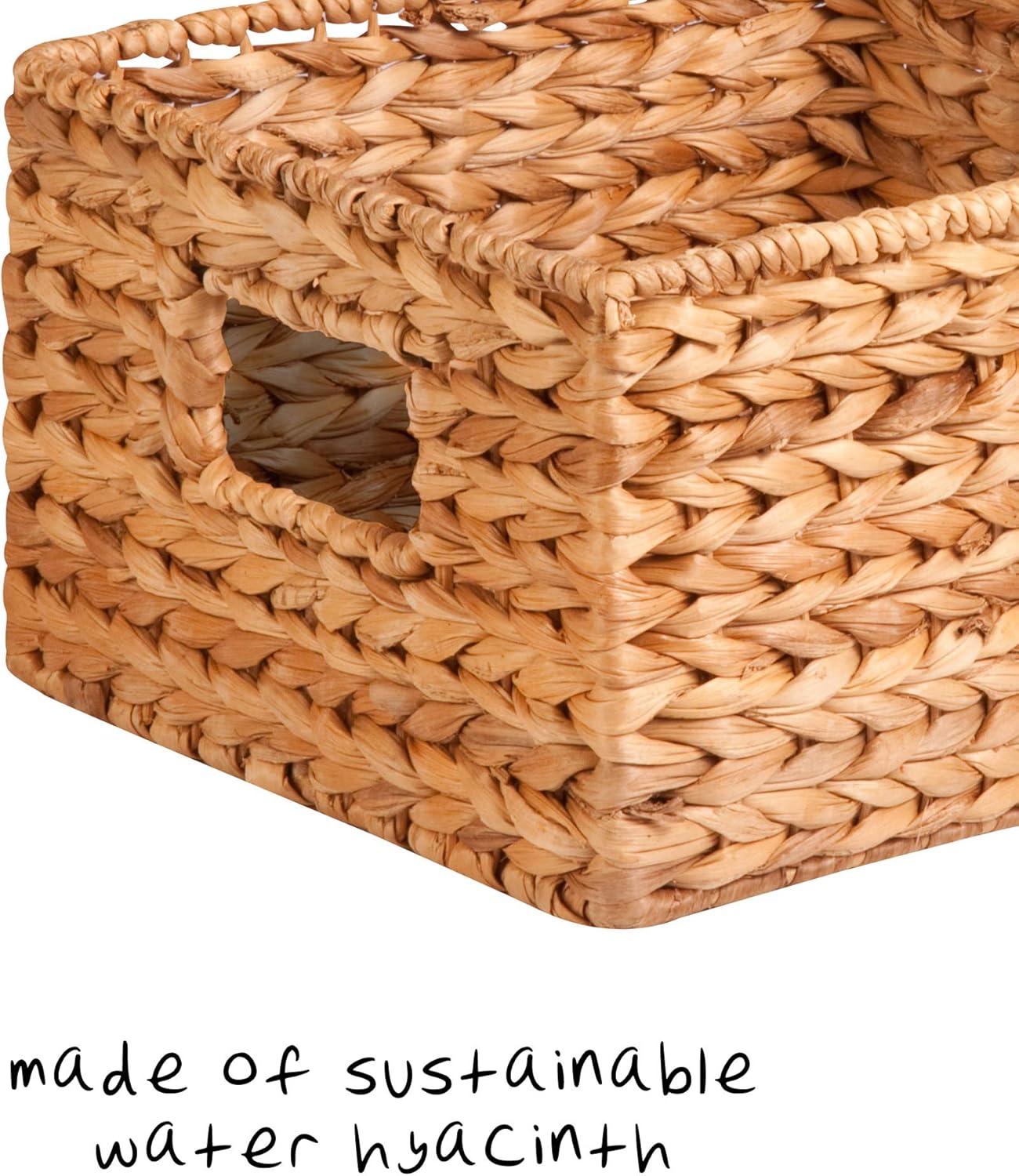 Honey-Can-Do Set of 3 Wicker Storage Nesting Baskets with Handles