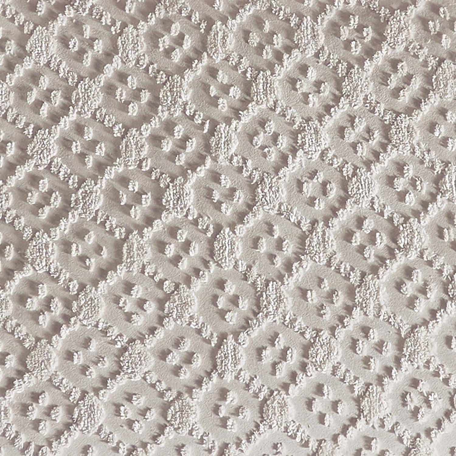 Better Trends Charleston Collection 100% Cotton Bedding sets, Machine Washable Soft and Breathable 4-piece Chenille Bedspread & Sham with Geometric Embroidery, All season