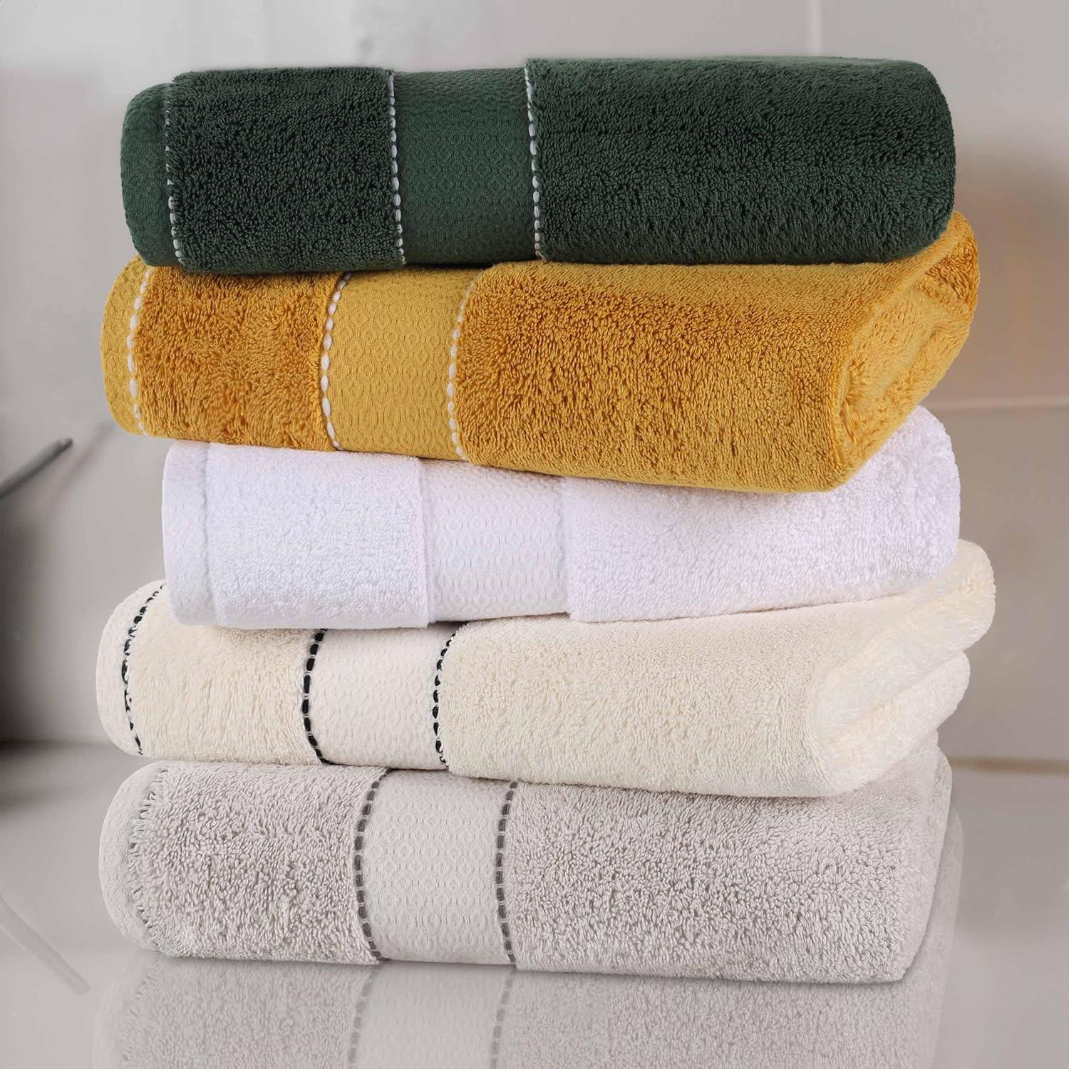 Superior Niles Egypt Produced Giza Cotton 3 Piece Towel Set, White