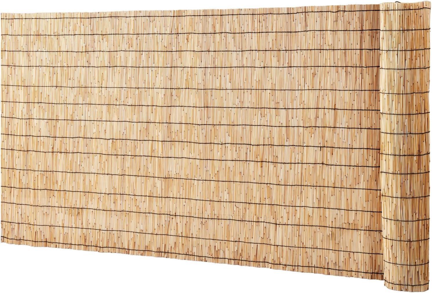 Natural Reed Privacy Screen Fence for Garden and Patio