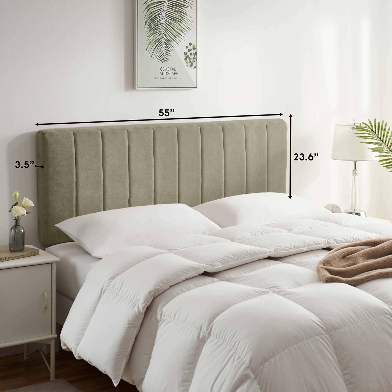 Nestl Chastelyne Upholstered Easy Assemble Wall Mounted Headboard