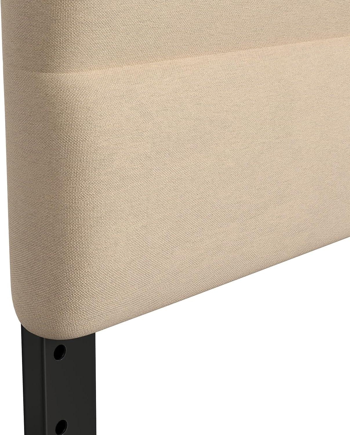 Flash Furniture Paxton Channel Stitched Upholstered Headboard, Adjustable Height from  44.5" to 57.25"