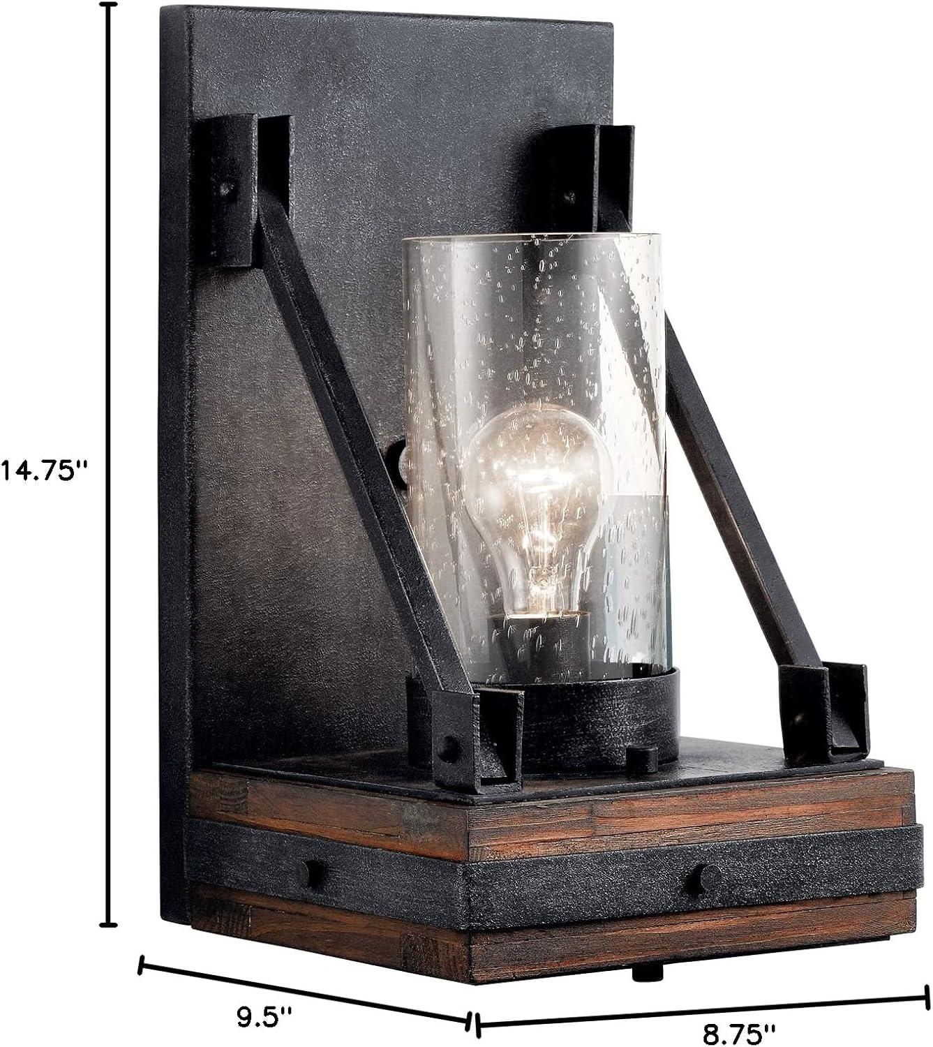 Kichler Lighting Colerne 1 - Light Sconce in  Auburn Stained