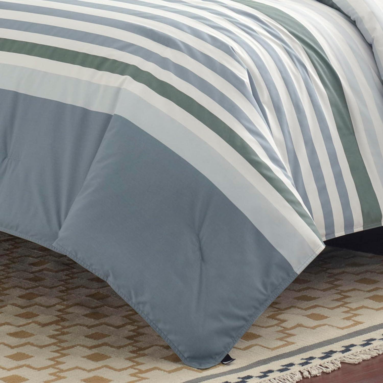 Nautica Lansier Cotton Grey Duvet Cover Set