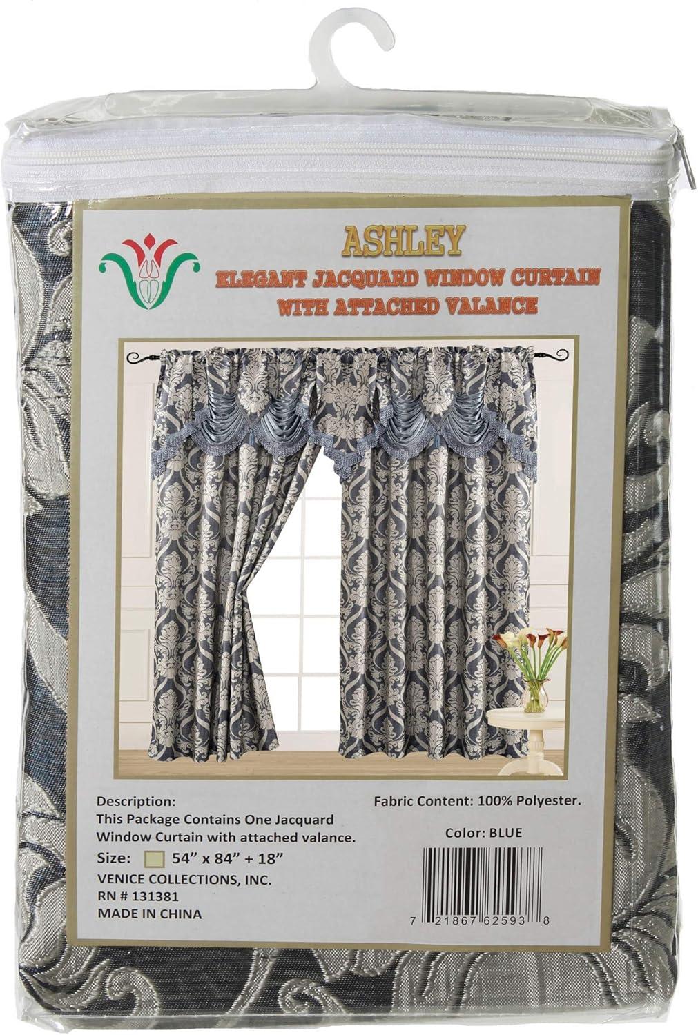 Venice Collections Polyester Room Darkening Curtain Single Panel