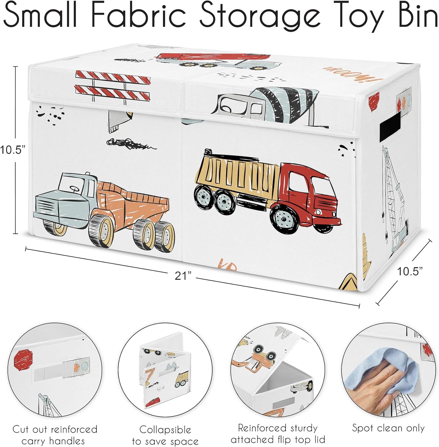 Construction Truck Toy Box