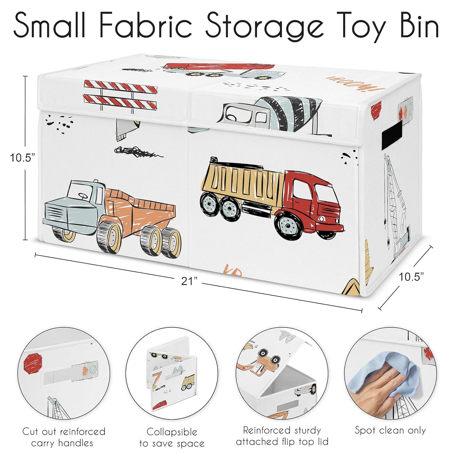 Construction Truck Toy Box