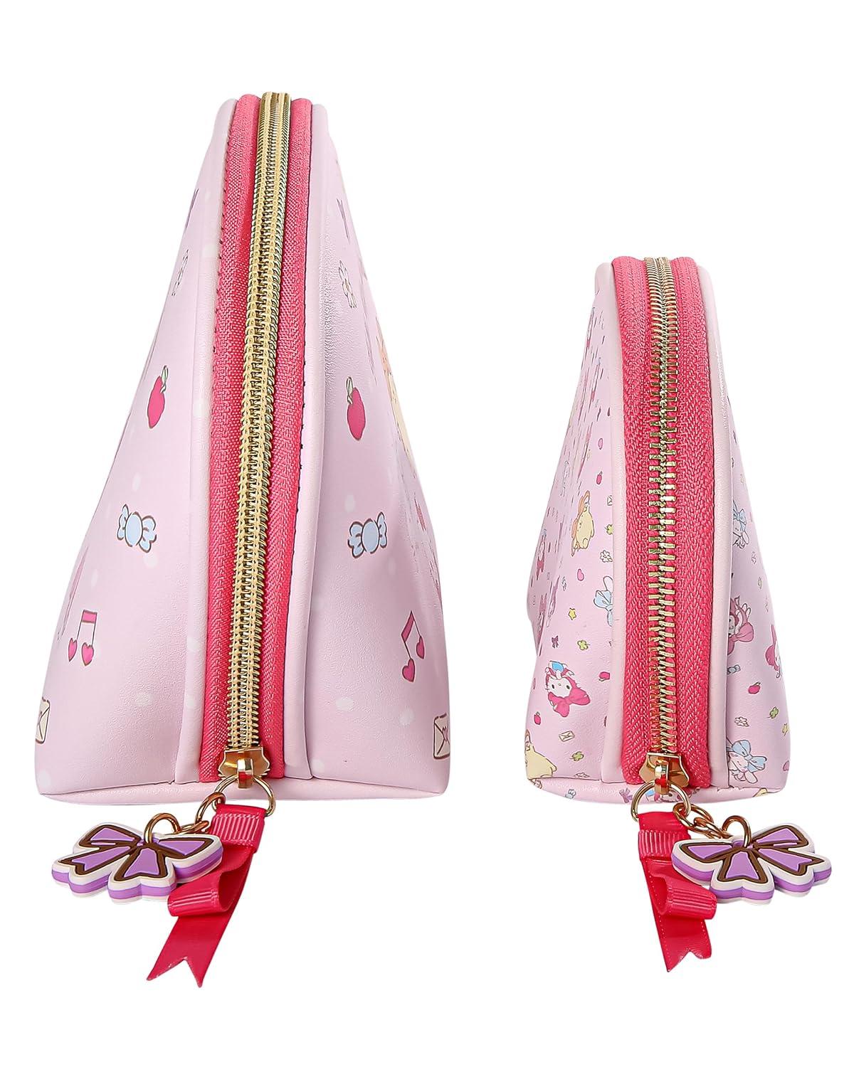 Sanrio Hello Kitty & Friends Large and Small Dome Cosmetic Travel Bag Set