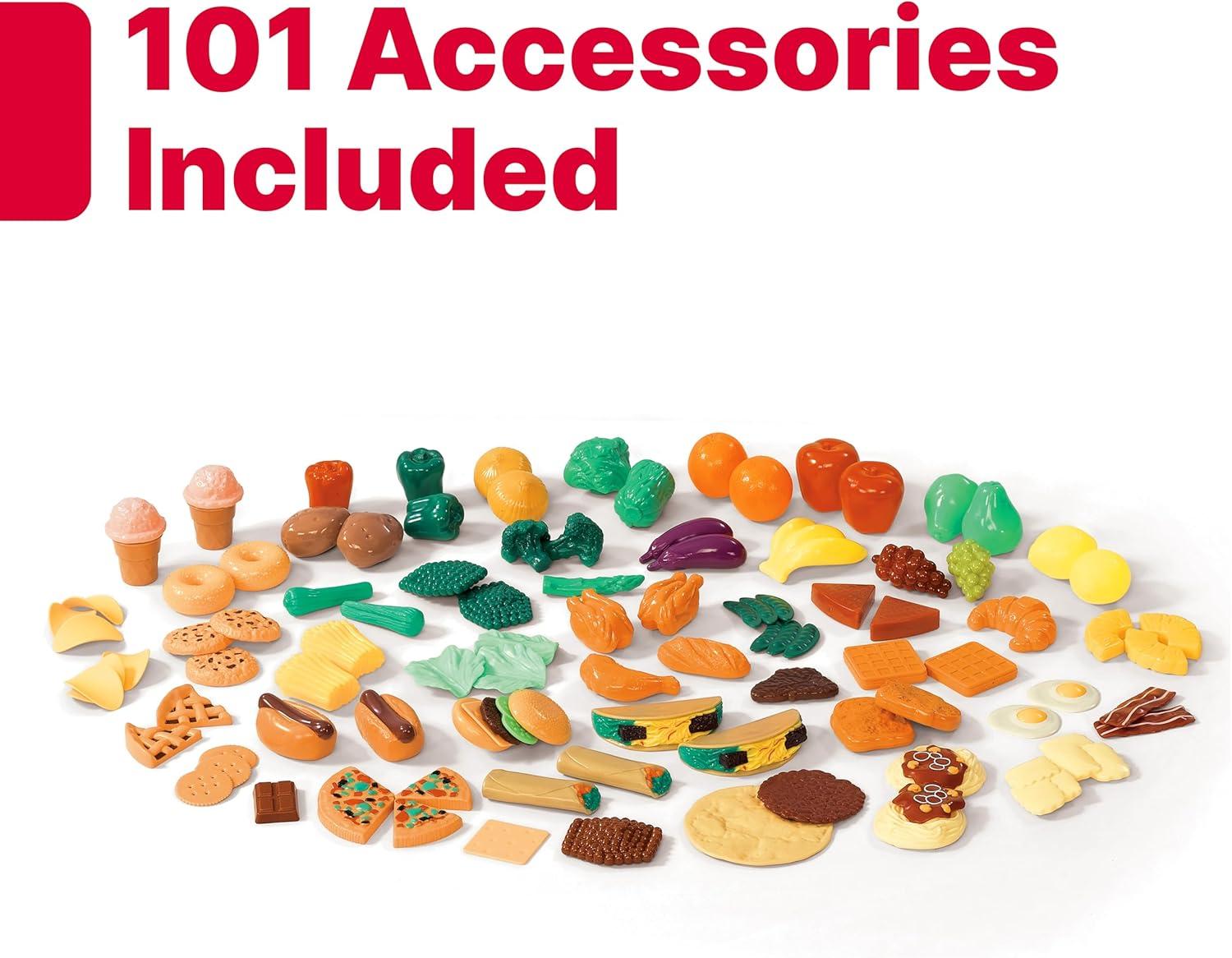 Step2 101 Piece Plastic Kids Play Food playset for Toy Kitchen set