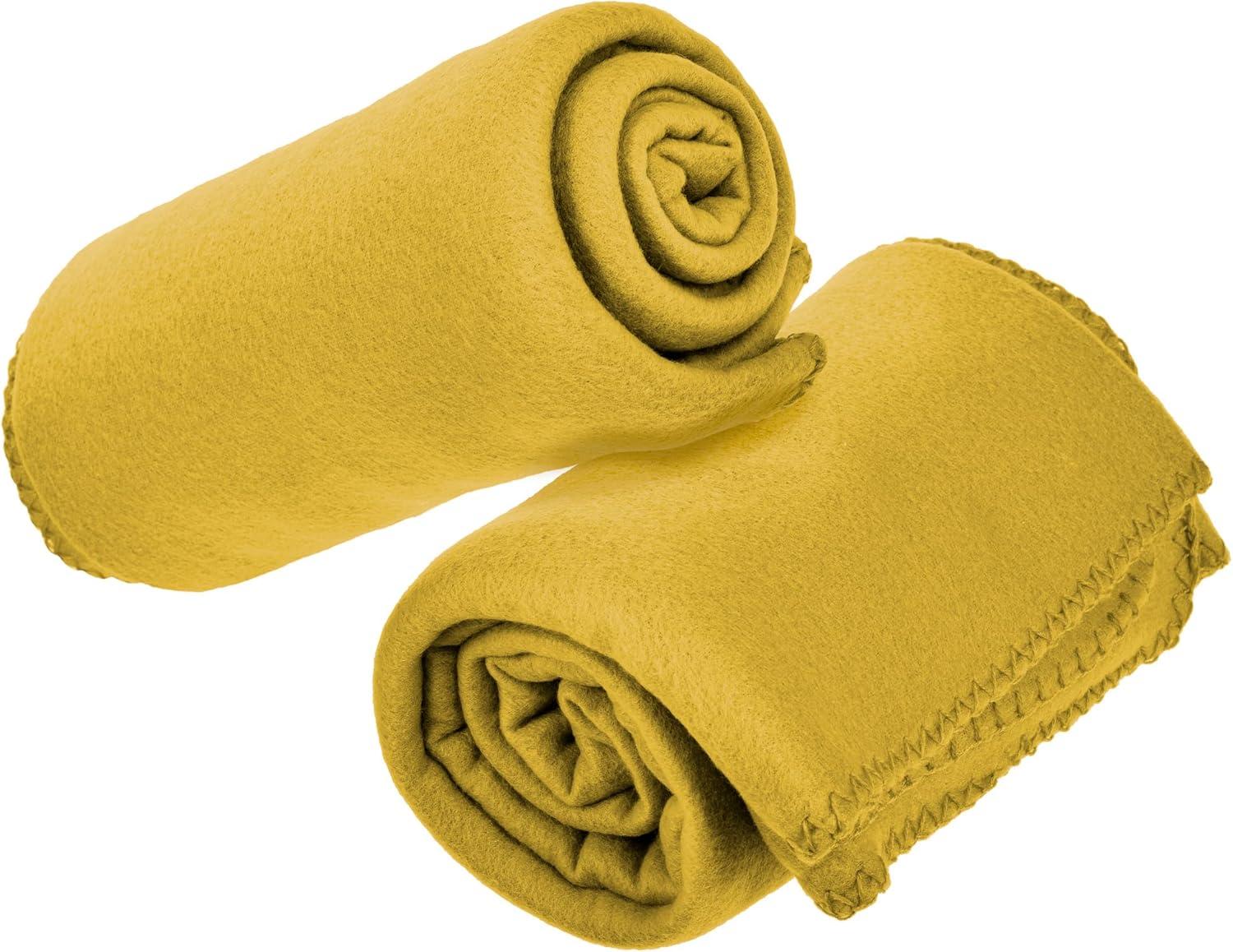 Cozy Comfort 50 x 60 Inch Cozy Fleece Throw Blanket (Set of 12)