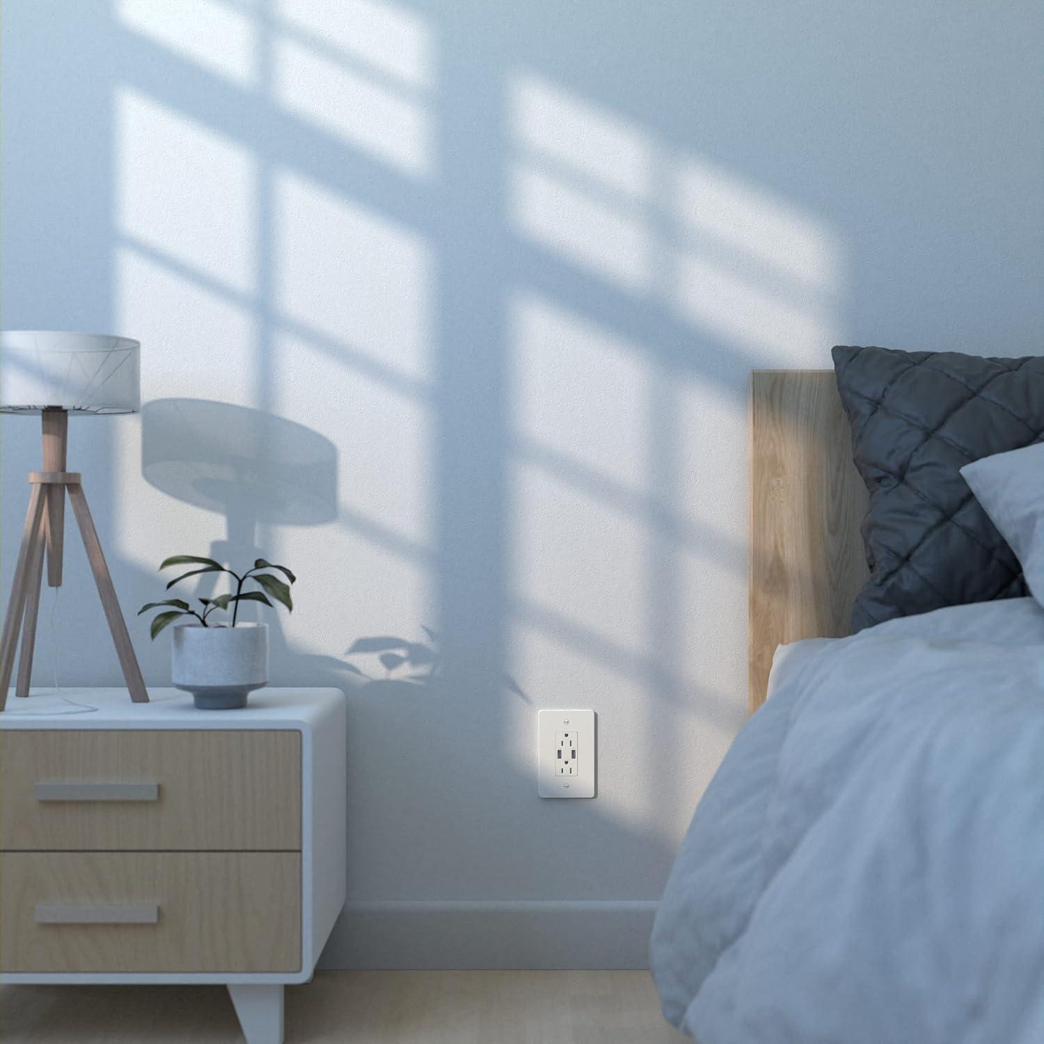 Square D X Series 15 -Amp 125-volt Tamper Resistant Weather Resistant GFCI Residential Decorator Outlet , Matte White