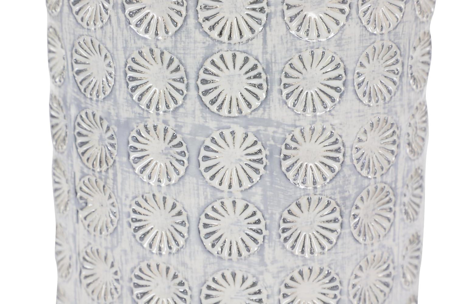 CosmoLiving by Cosmopolitan Porcelain Ceramic Floral Decorative Vase