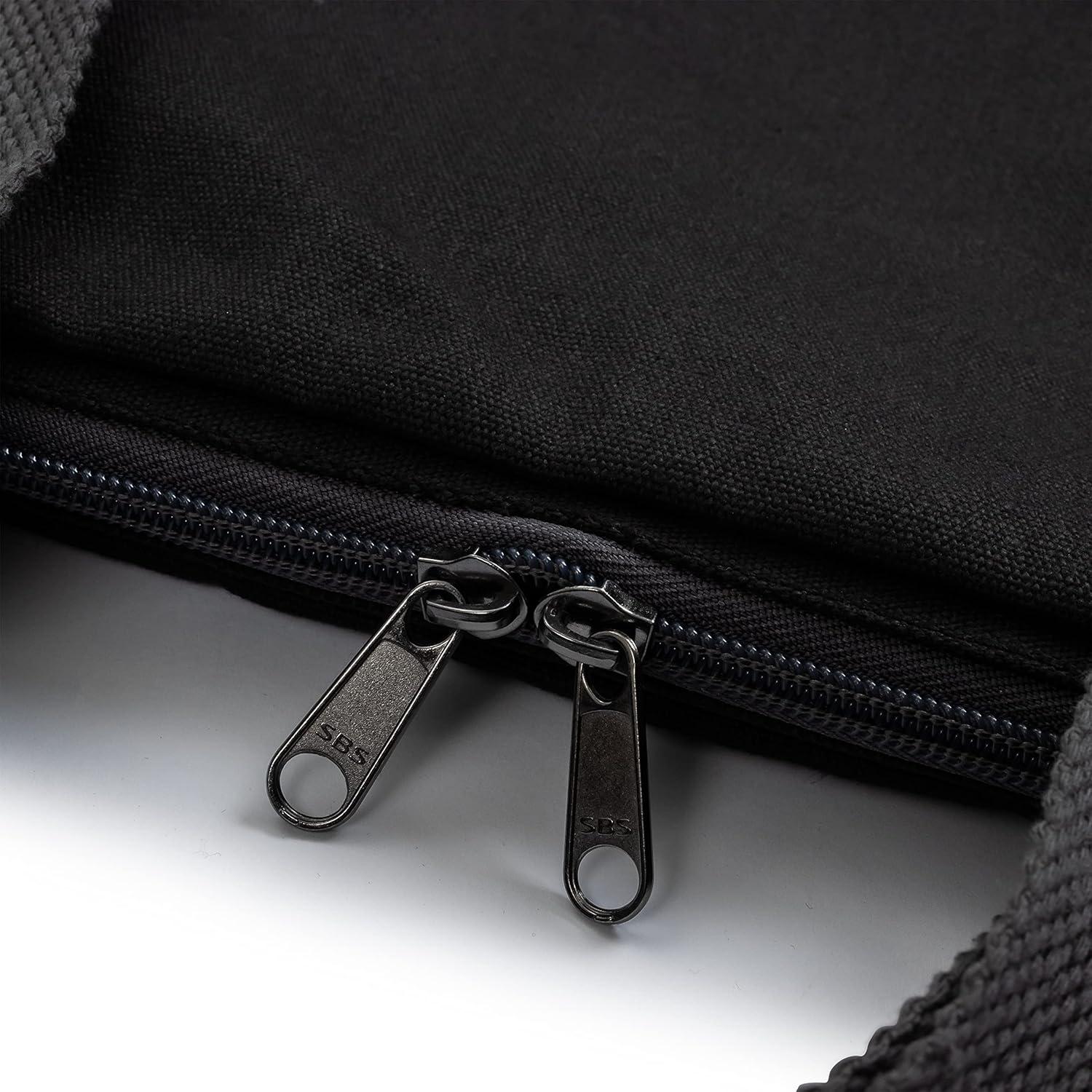Black Heavy Duty Cotton Canvas Grill Grate Carry Bag