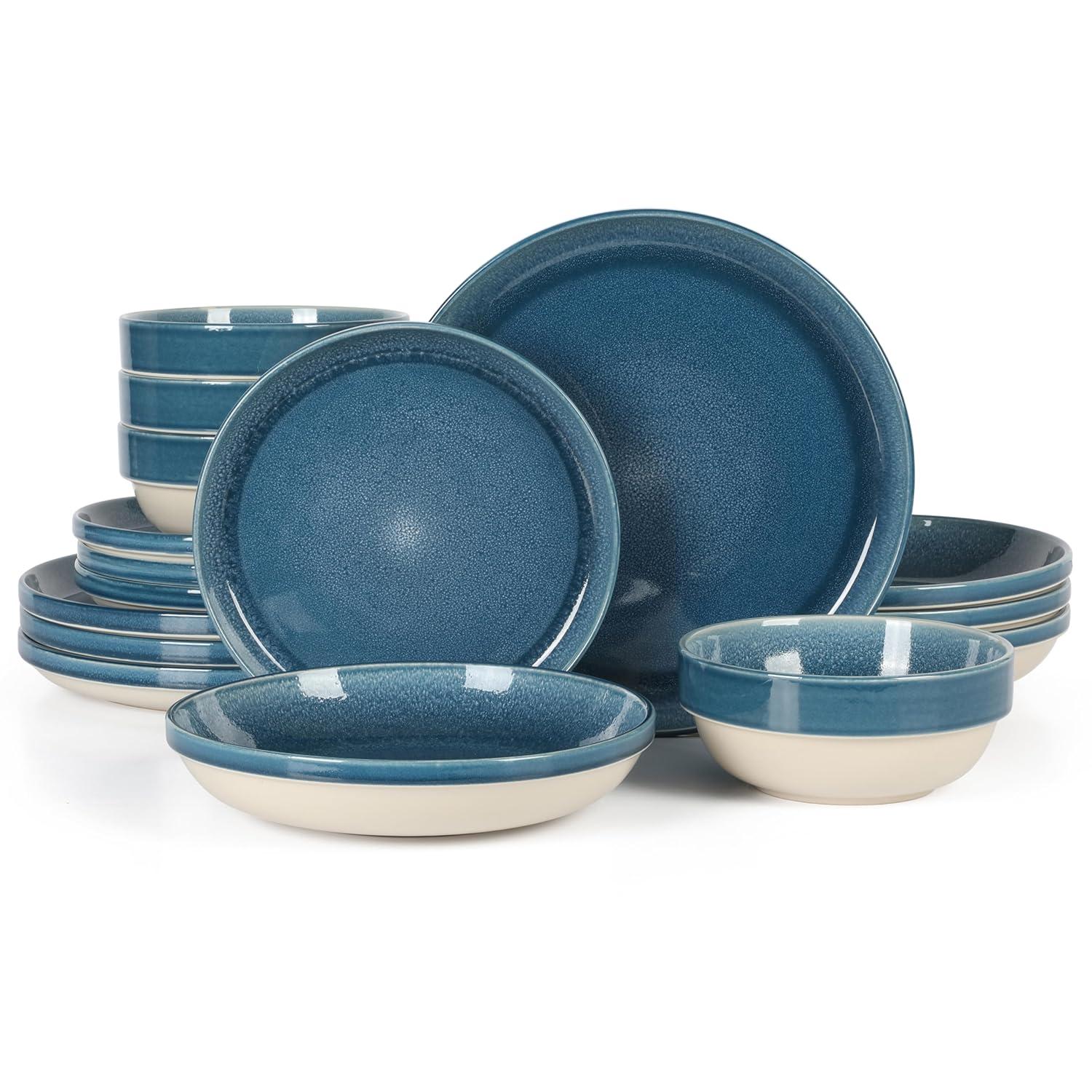 Sur La Table Kitchen Essentials Banquette 16 Piece Stoneware Dinnerware Set - Service for 4