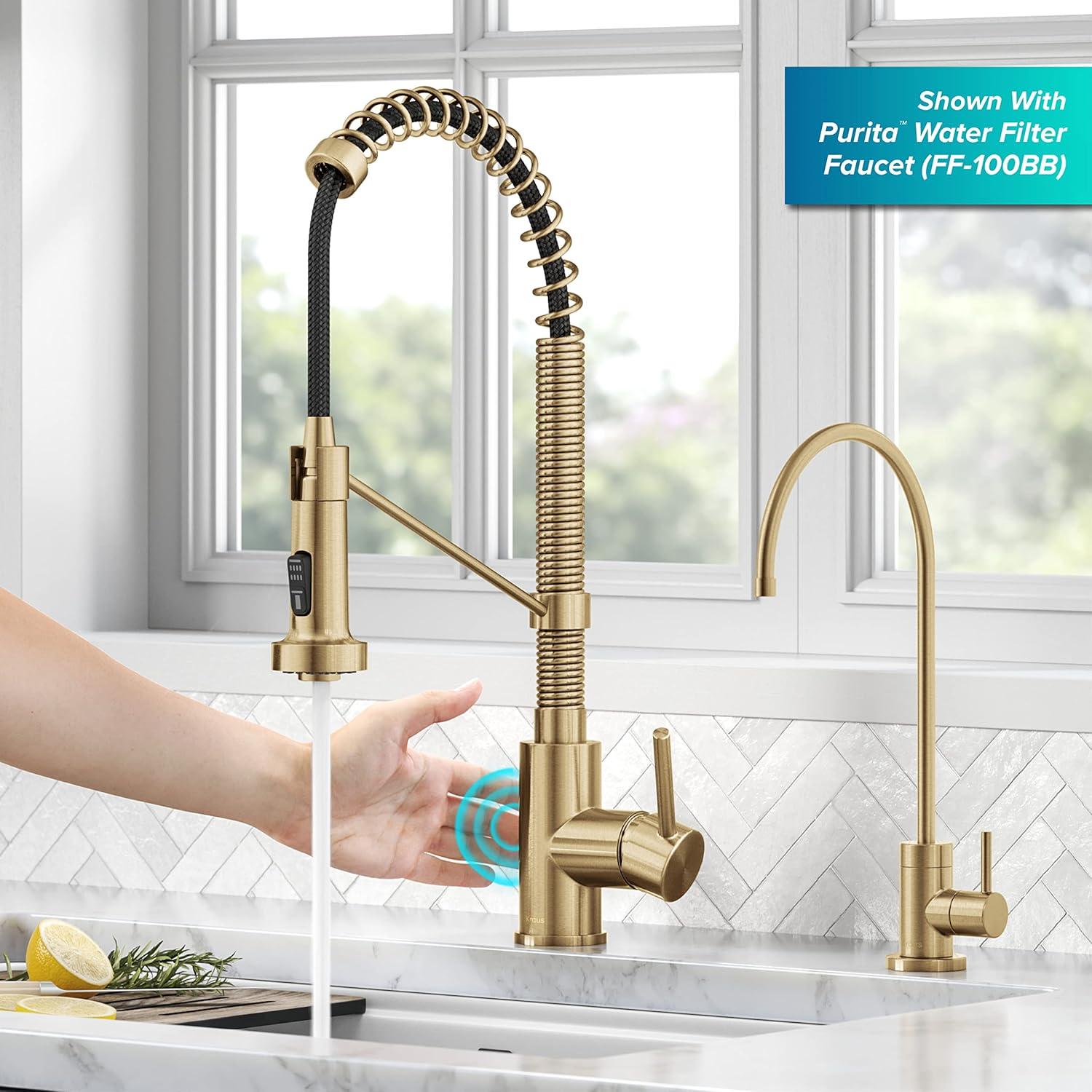 Kraus Bolden Touchless Sensor Commercial Style 2-Function Single Handle Pull-Down Kitchen Faucet