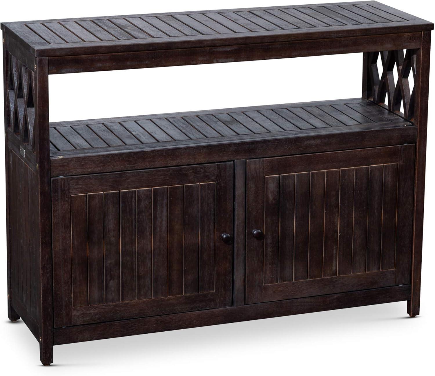 DTY Outdoor Living Longs Peak Eucalyptus Sideboard, Espresso