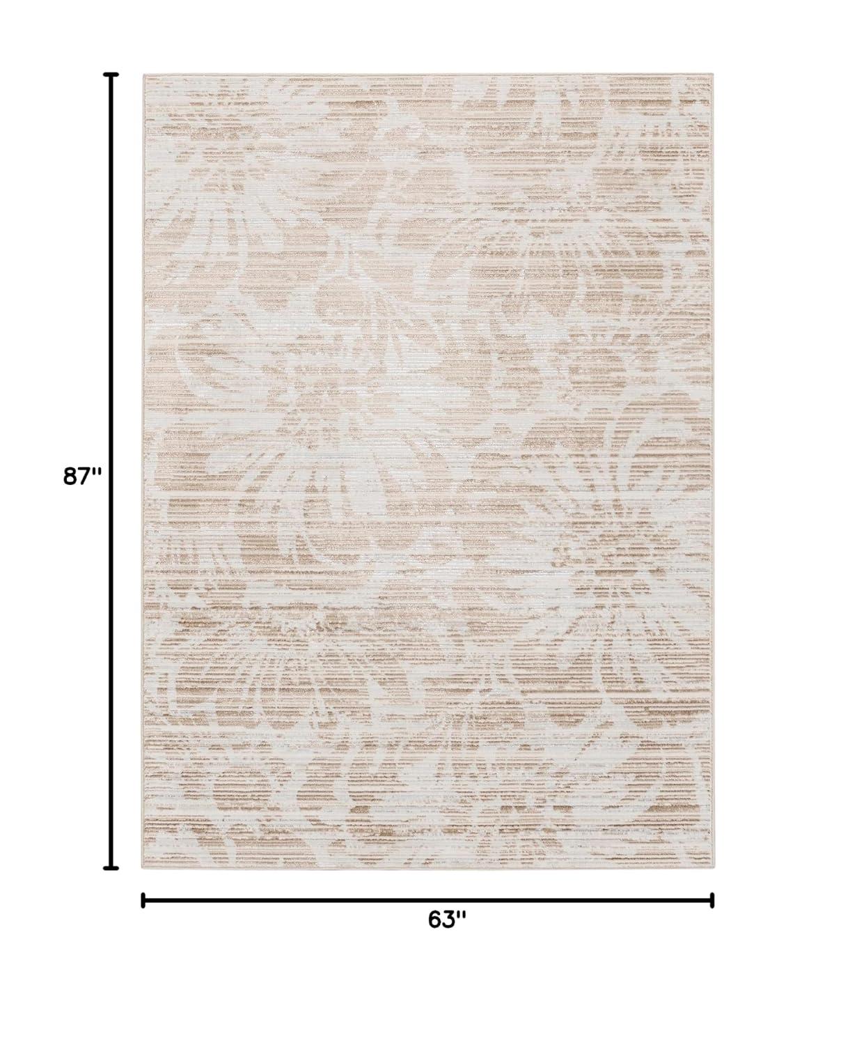 Williston Forge Kloi Abstract Ivory/Grey Area Rug
